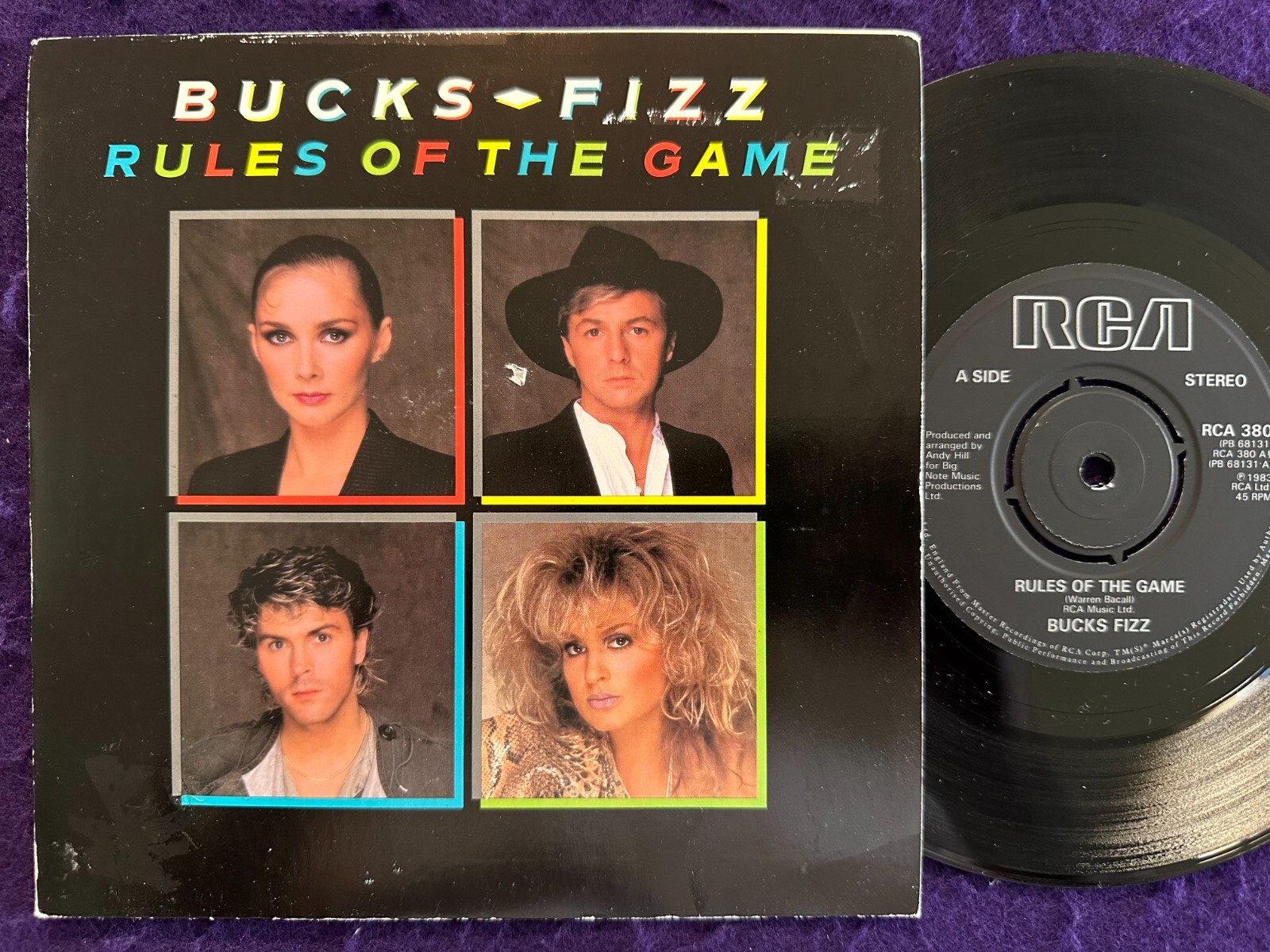 6x UK Lot 45 BUCKS FIZZ Rules Of / Run For / My Camera / The Land of / Piece of