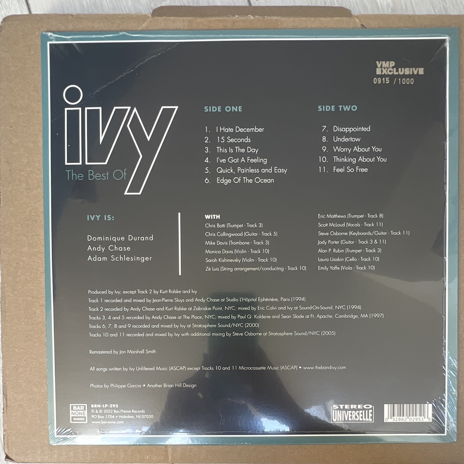 Ivy – The Best Of VMP Exclusive Remastered Limited Edition Vinyl LP