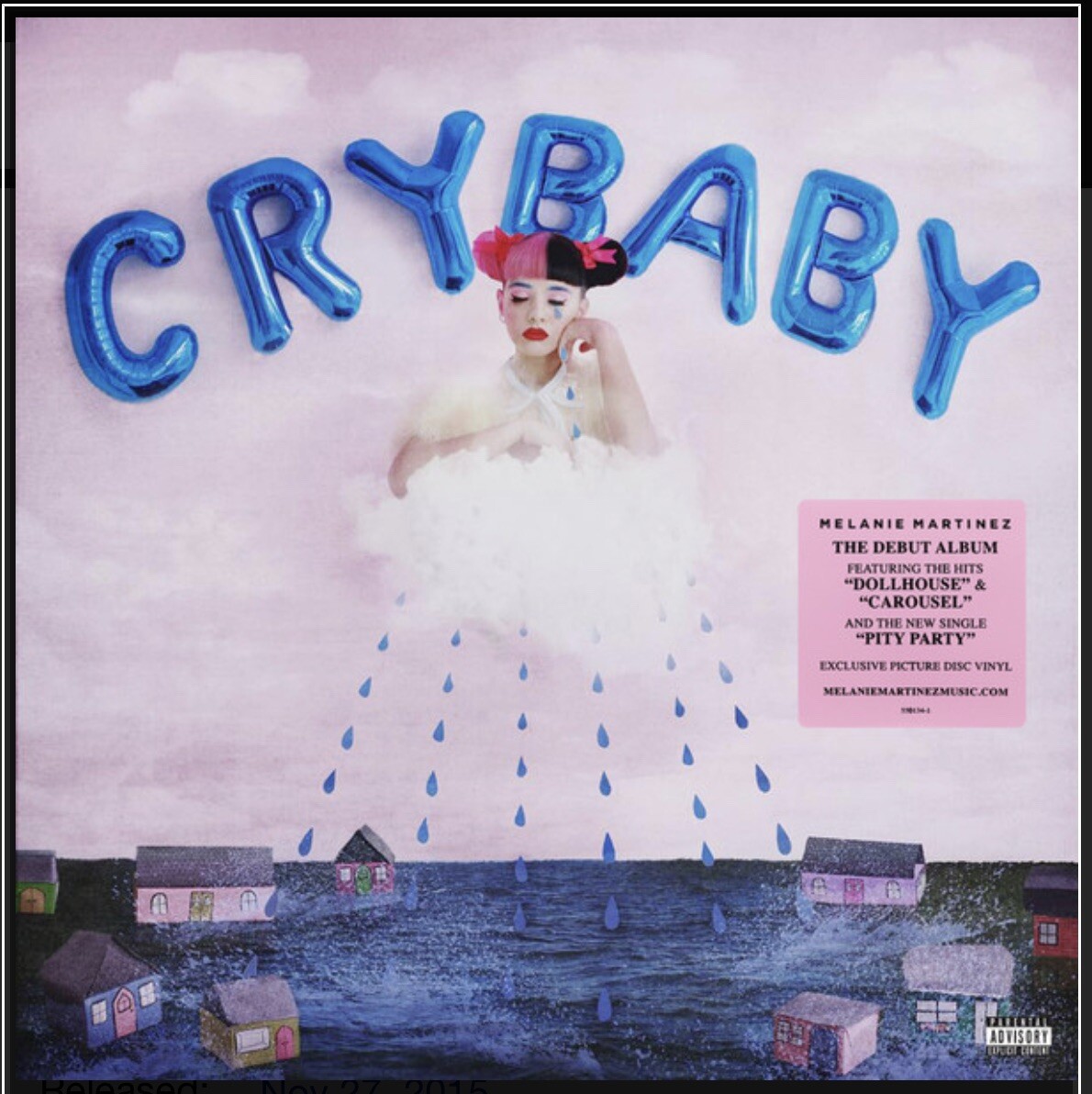 Replacement Hype Sticker for Melanie Martinez Crybaby Picture Disc Vinyl