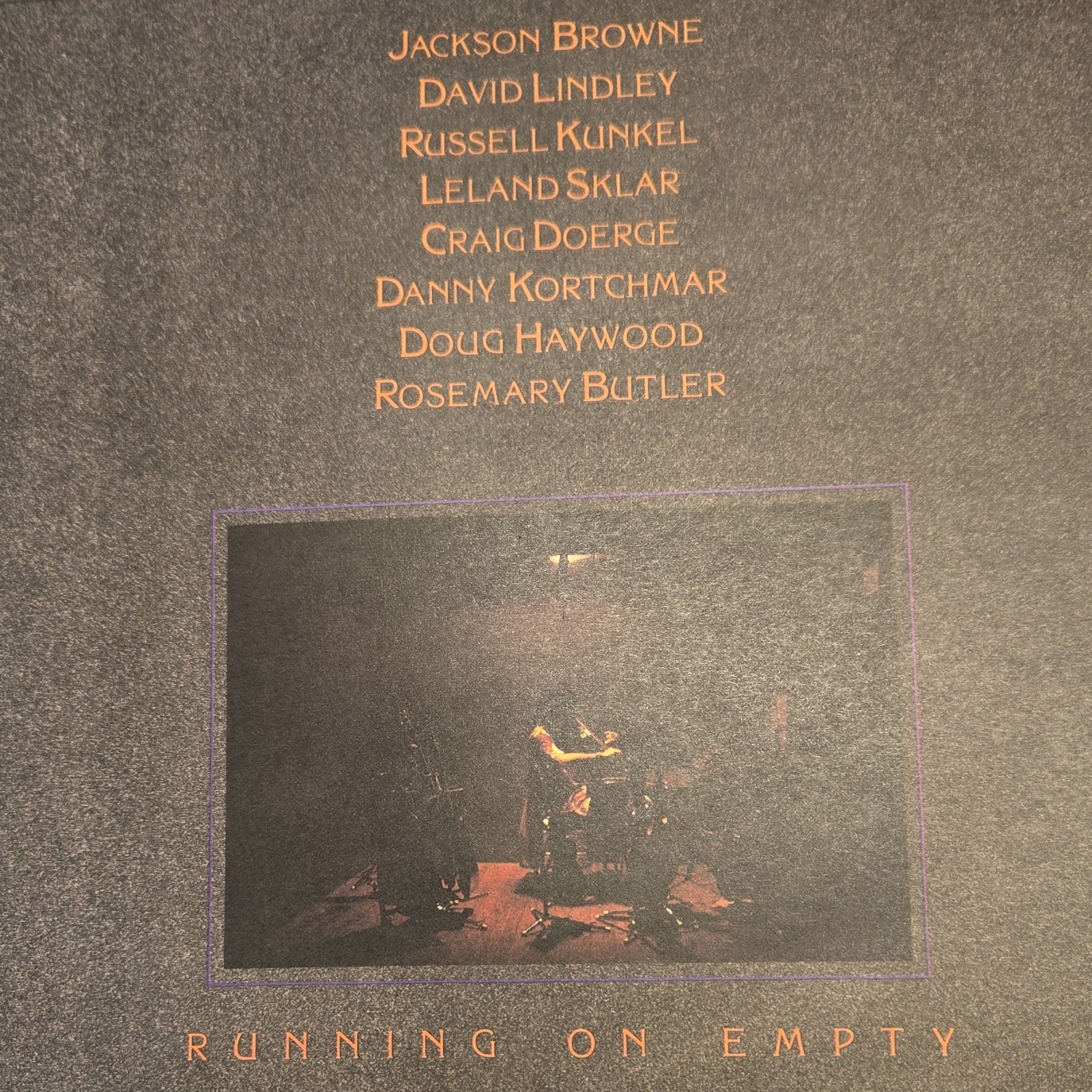 Jackson Browne Running on Empty Asylum 6E-113 1977 LP 33 RPM 12″ Vinyl