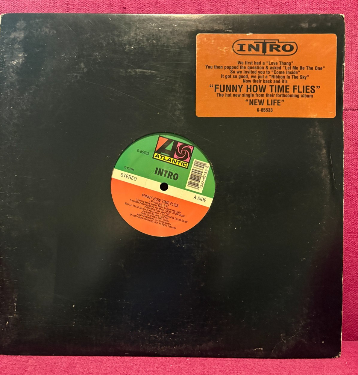 INTRO-Funny How Time Flies-12″ Vinyl LP-3 Versions-1995 Atlantic
