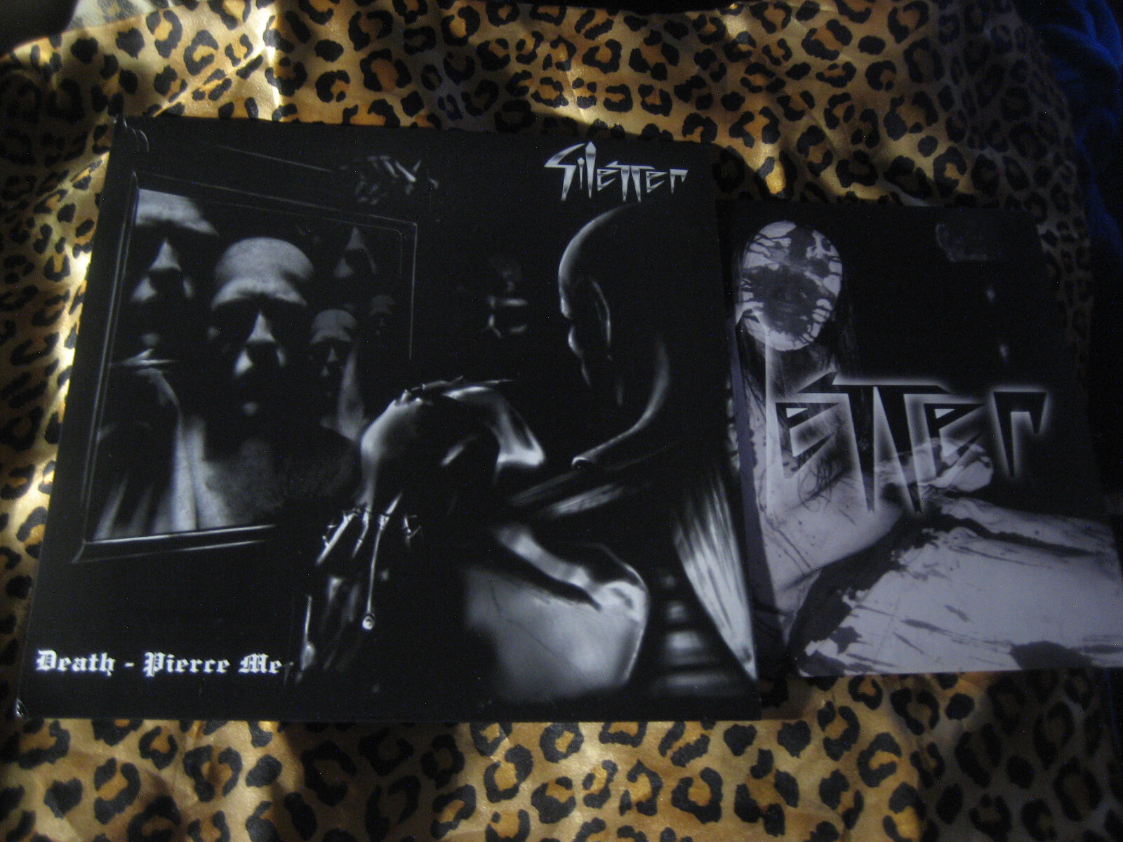 SILENCER death pierce ORIG VINYL LP+10″ (#100) LOOK! xasthur lifelover shining