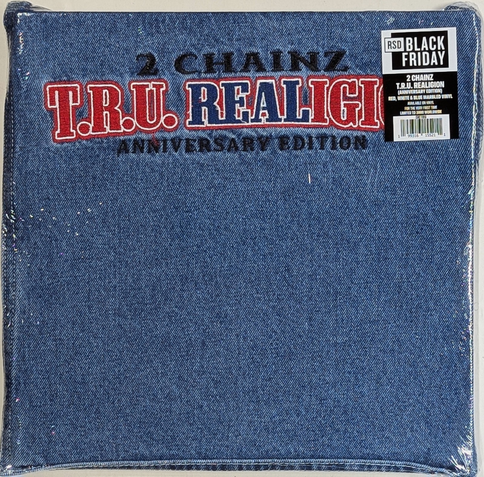 2 CHAINZ T.R.U. REALigion Anniversary Edition SEALED Denim-Coated Sleeve 2LP RSD