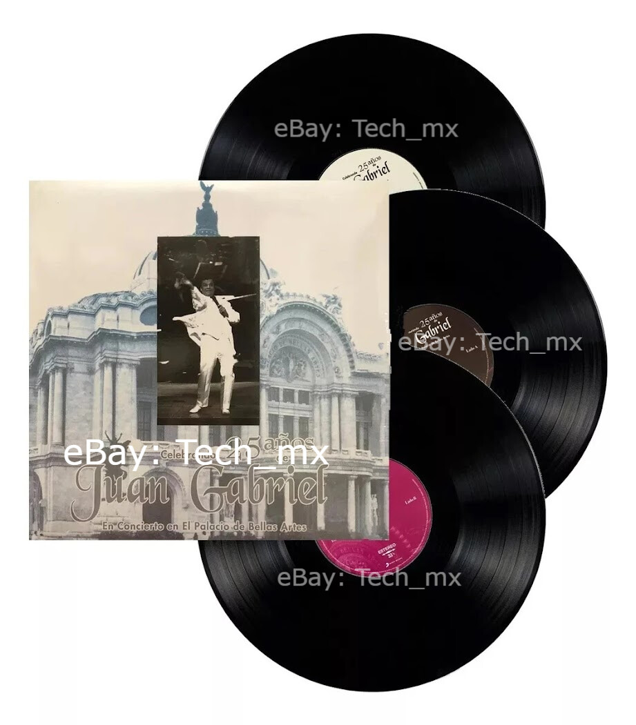 Juan Gabriel Celebrando 25 Años Concierto en el Palacio Bellas Artes Vinyl 3LP