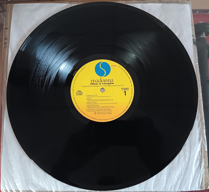 Madonna Like A Virgin Japan P-13033 OBI Shrink EX Play