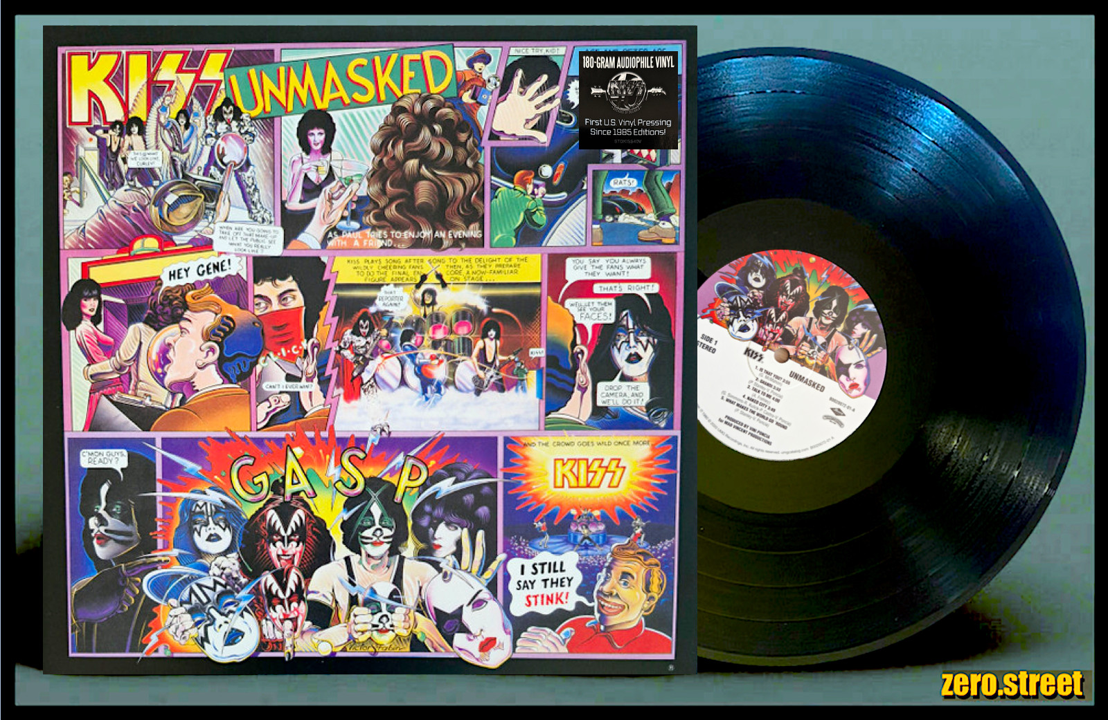 KISS Unmasked LP on 180 GRAM BLACK VINYL New SEALED with POSTER