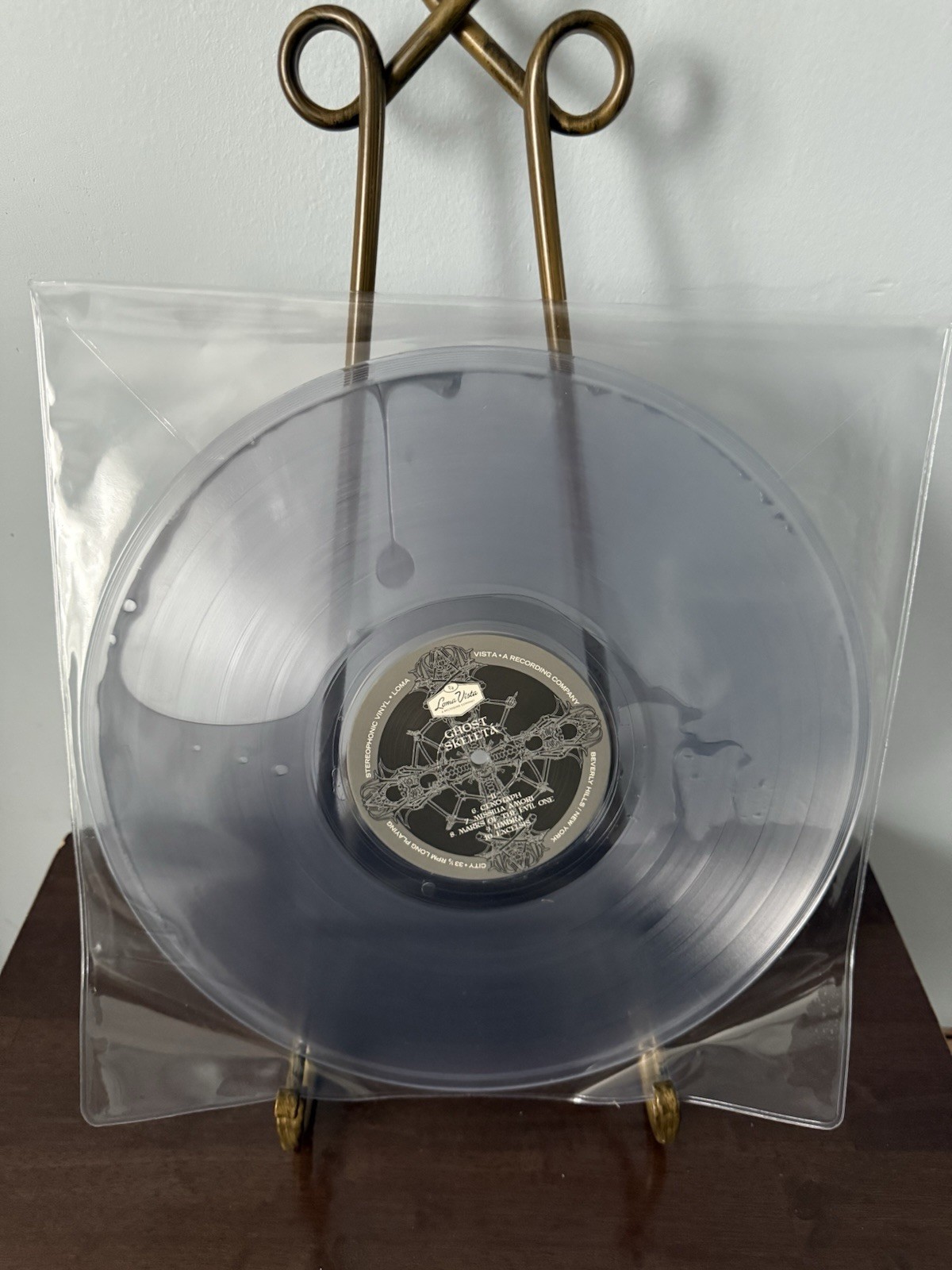 GHOST – Skeleta Oxidized Metallic Silver Liquid Filled Vinyl Record BW Free Ship