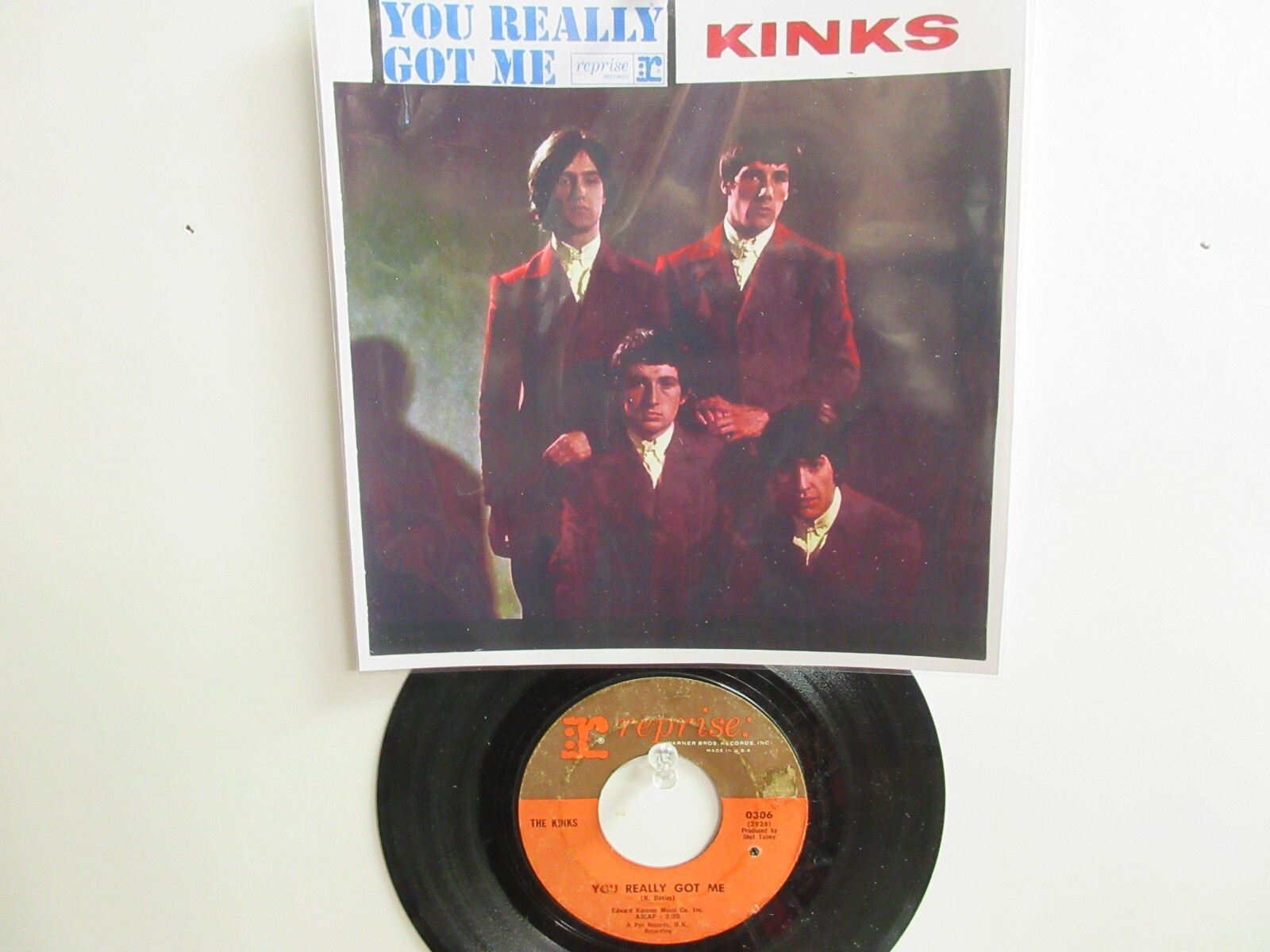 💥 ‘ THE KINKS ‘ HIT 45 + PICTURE [You Really Got Me] 1964 ! 💥