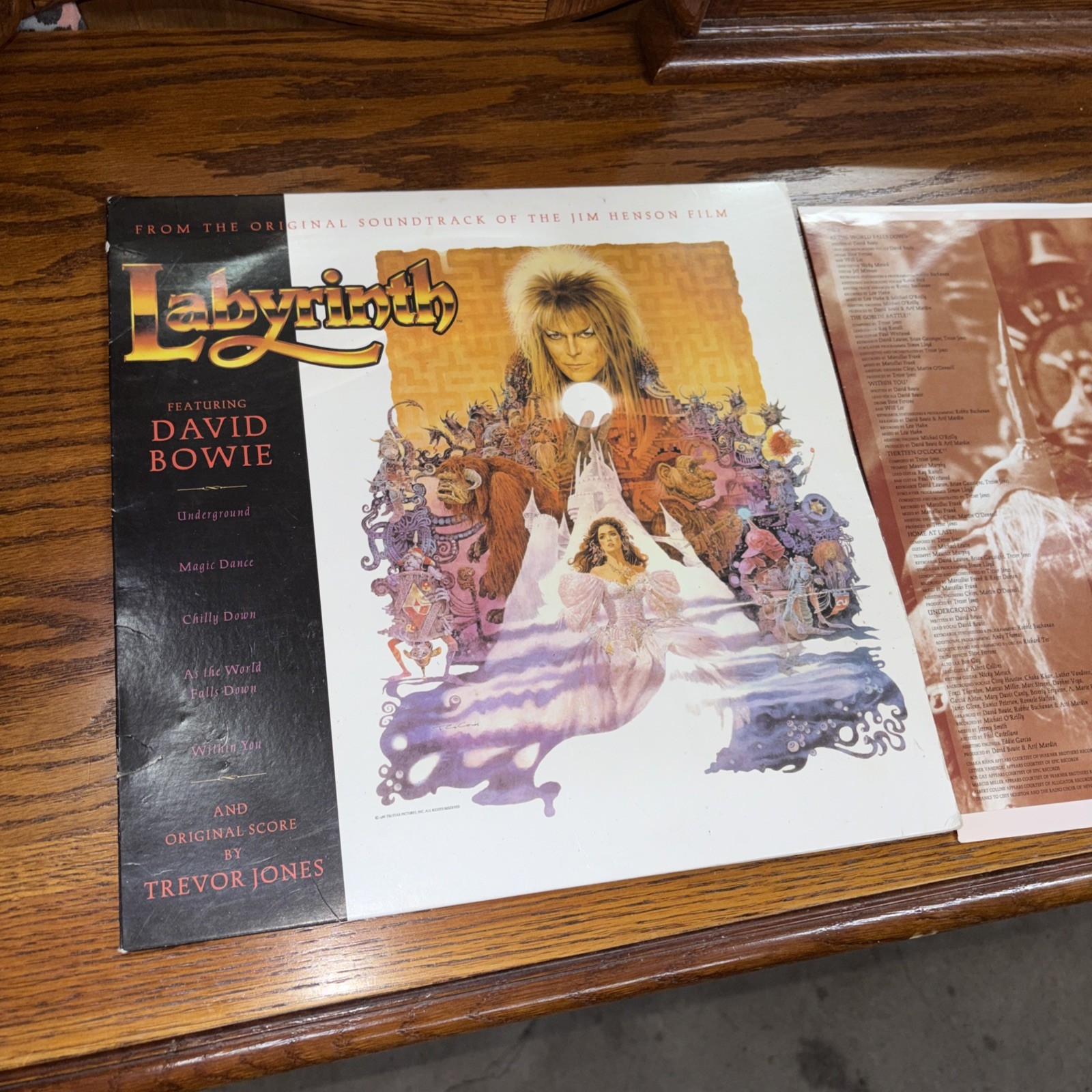 David Bowie Trevor Jones Labyrinth Soundtrack LP Vinyl Record 2017 Pre Owned