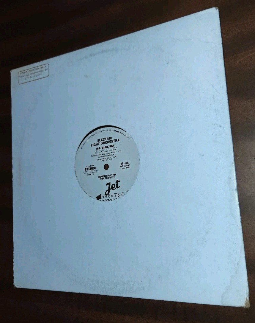 Mr. Blue Sky, Electric Light Orchestra 12″ 33 Rpm Single 1977 Jet WLP Promo ELO