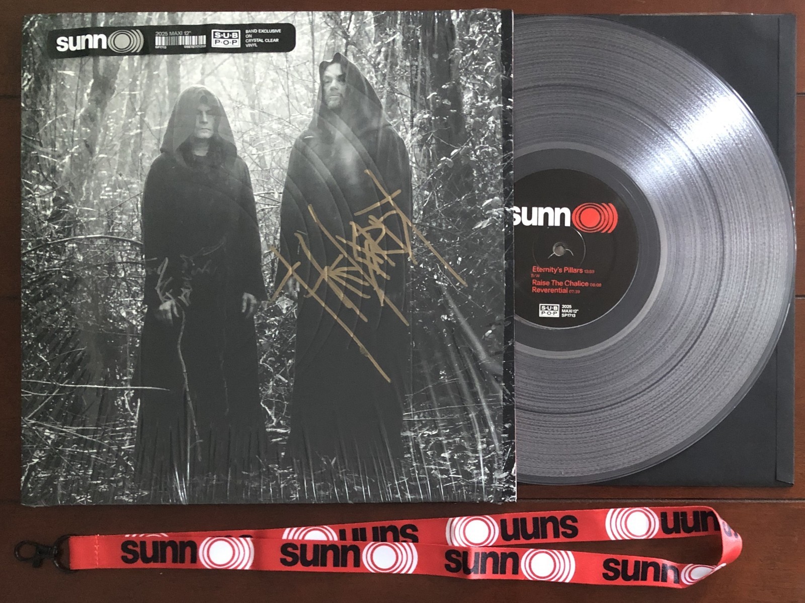 SUNN O))) – 2025 MAXI 12″ (Sub Pop) Crystal Clear Vinyl – SIGNED EP