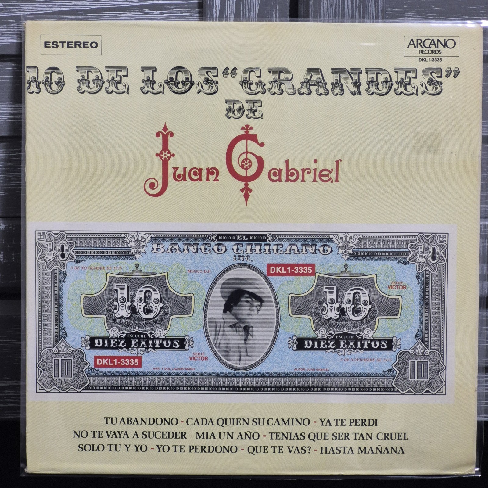 Juan Gabriel – 10 De Los Grandes [LP VINYL] Arcano 1975 VG+