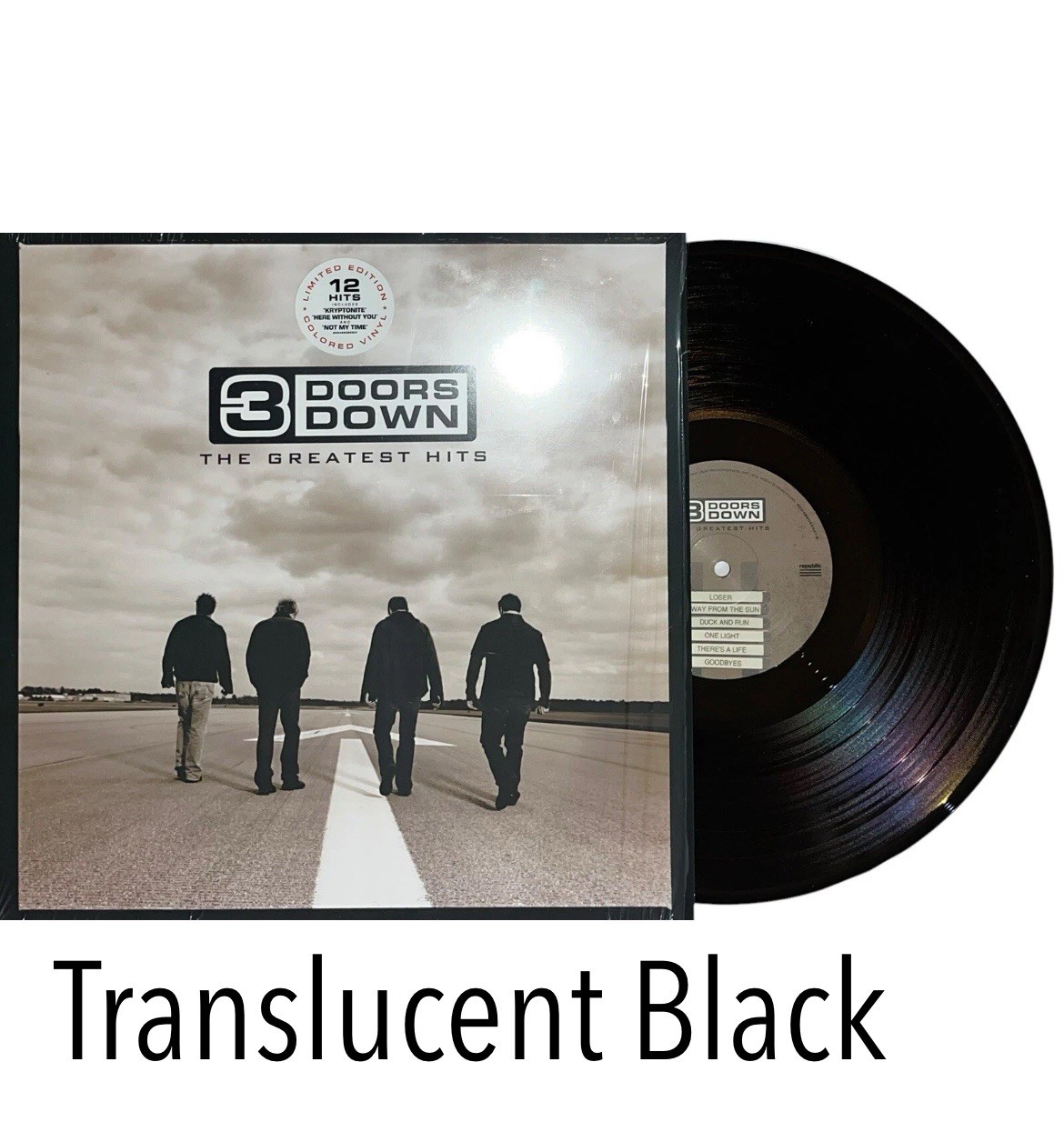 3 Doors Down Greatest Hits Exclusive Translucent BLACK Limited Edition Vinyl LP