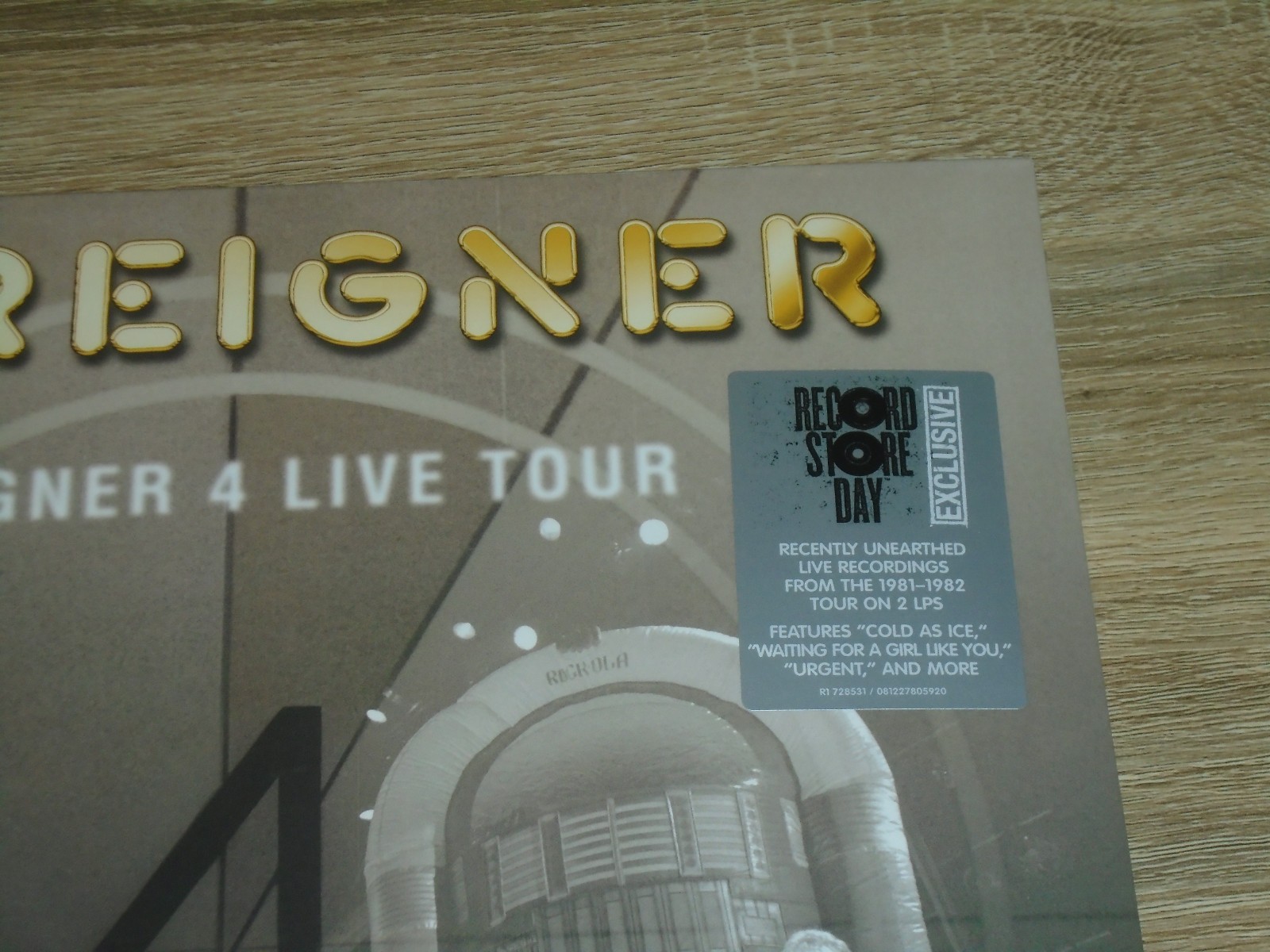 FOREIGNER Foreigner 4 Live Tour Vinyl LP x2 RSD 2026 NEW & SEALED