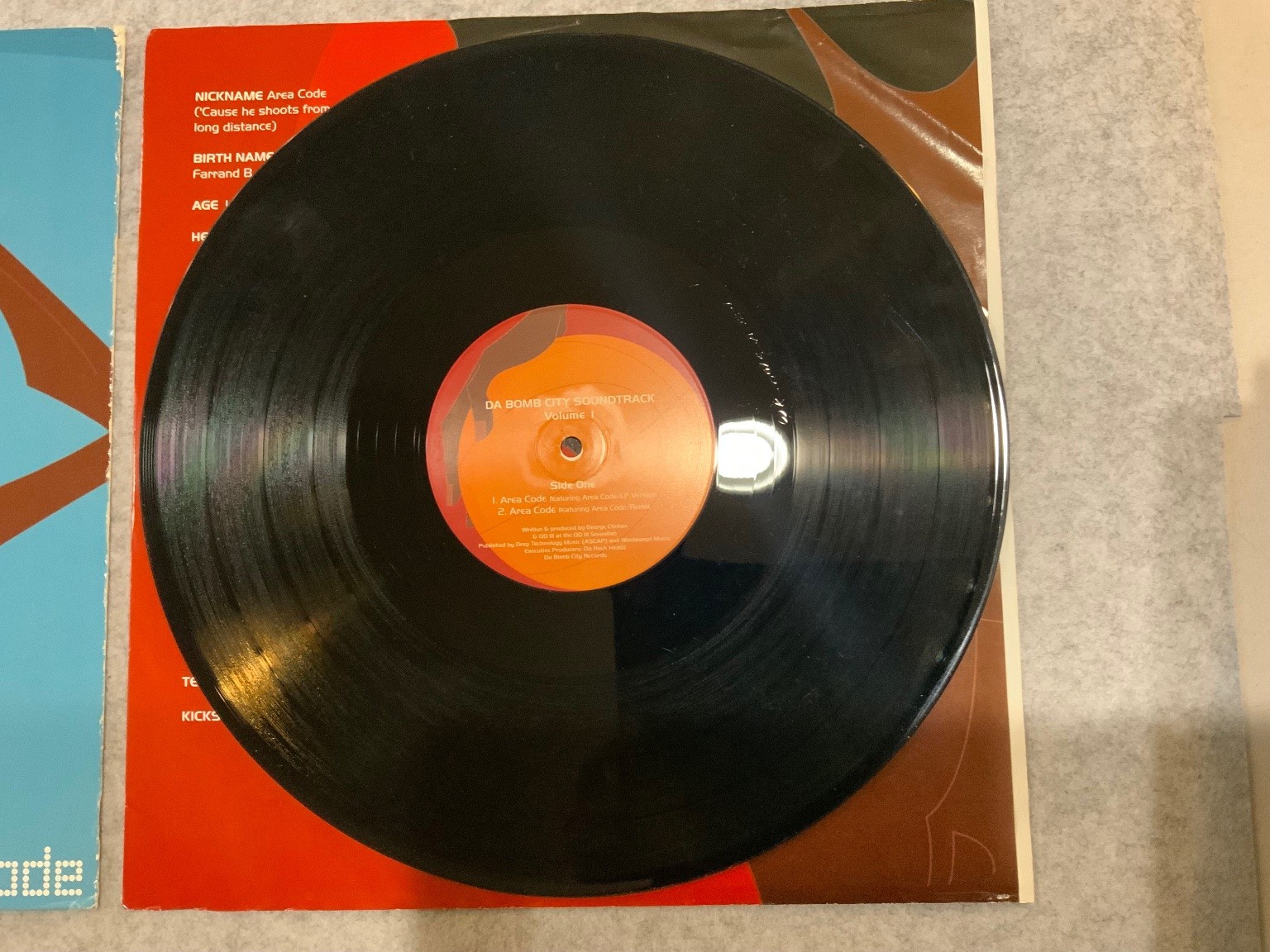 Area Code – Da Bomb City Soundtrack 12″ Record 1999 Hip-Hop 33 RPM