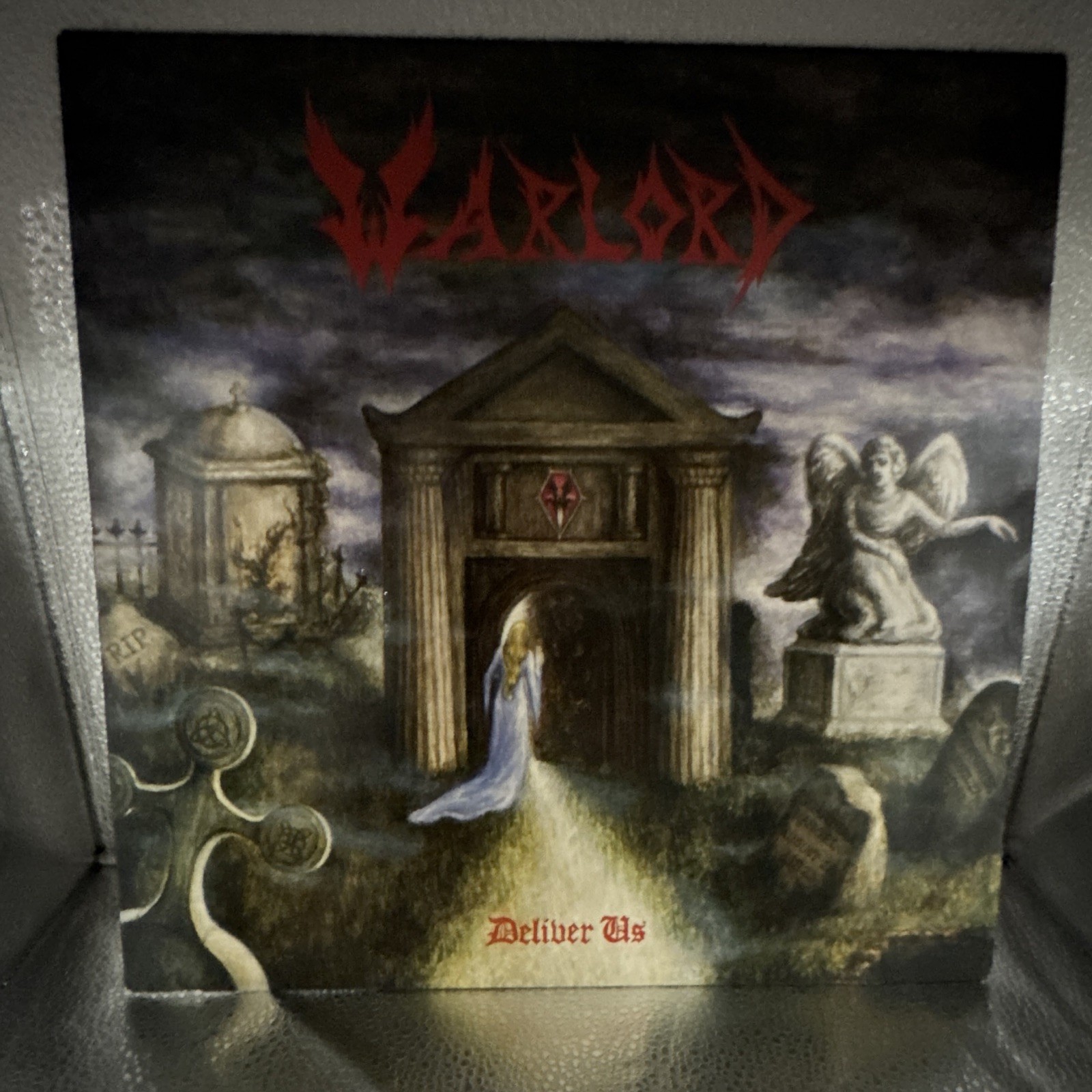 Warlord Deliver Us Vinyl 1983 Metal Blade Records MBR 1005 includes Insert!