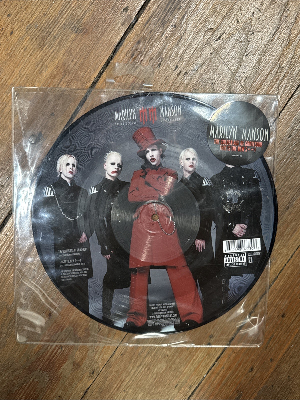 Marilyn Manson “THIS IS THE NEW S**T” 10″ Ltd Picture Disc Vinyl 2003 VG Cnd