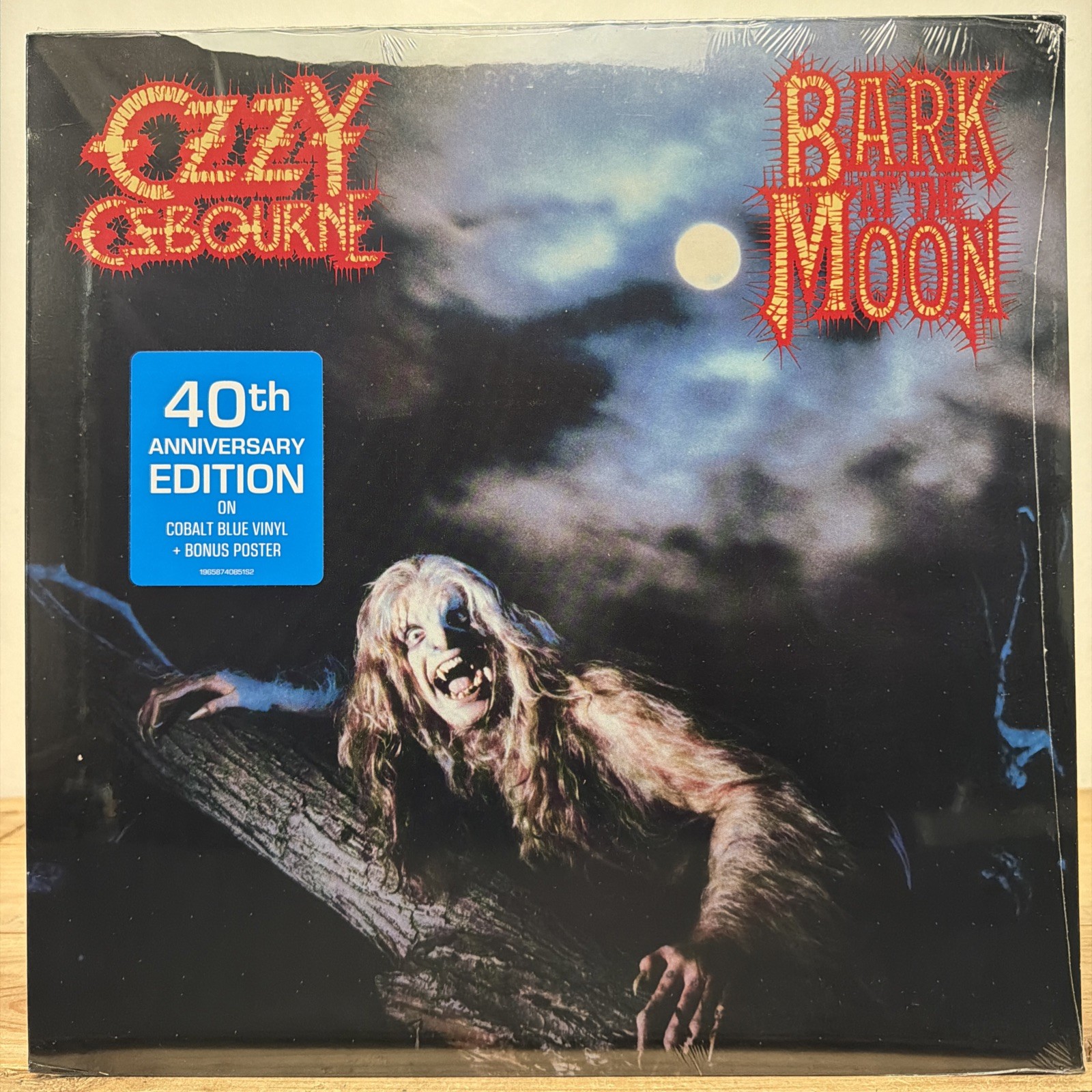 Ozzy Osbourne – Bark At The Moon [New Vinyl LP] Blue, Clear Vinyl, Poster, Anniv