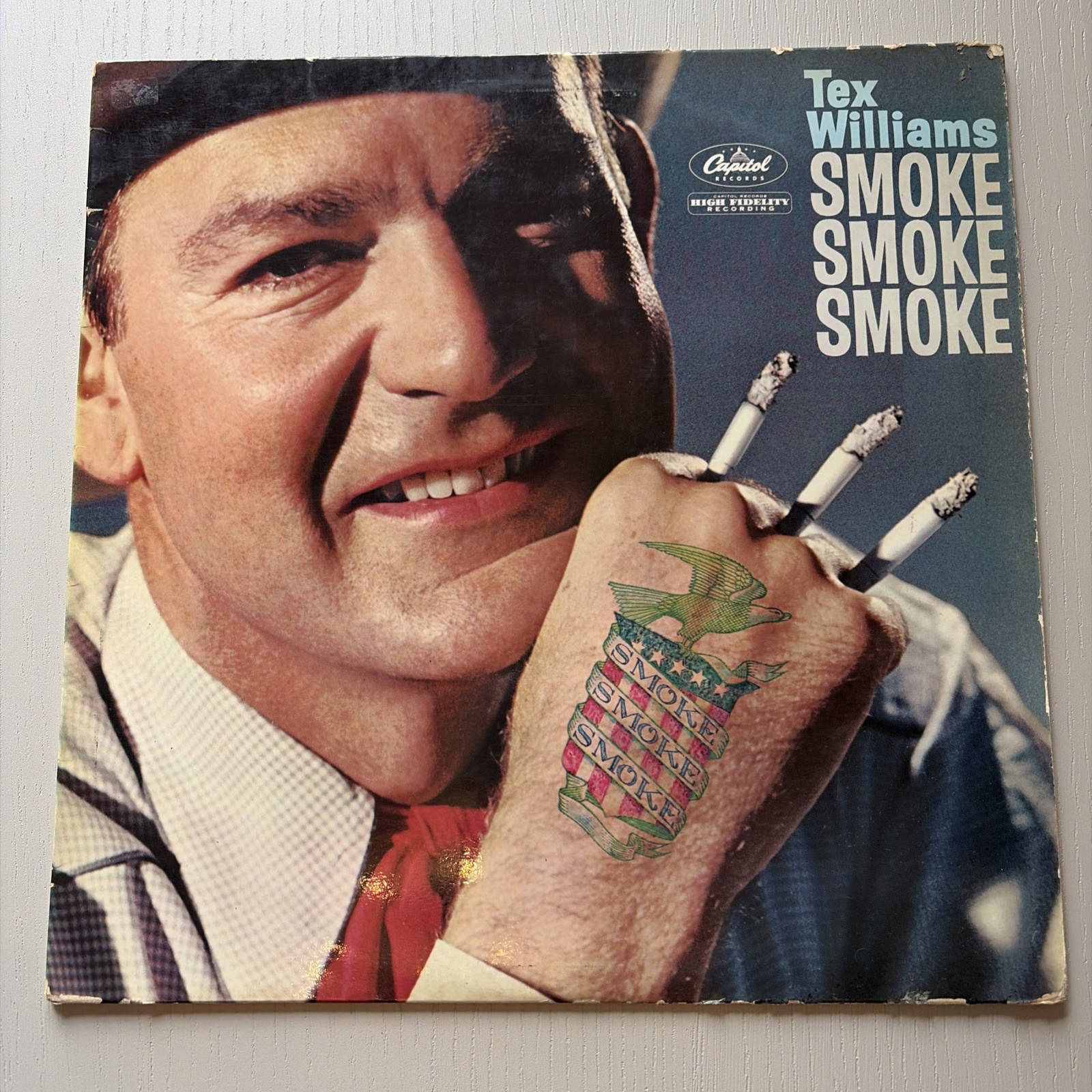 Tex Williams “Smoke Smoke Smoke” VG/VG Stetson Vinyl LP 12 Inch 33 RPM RARE