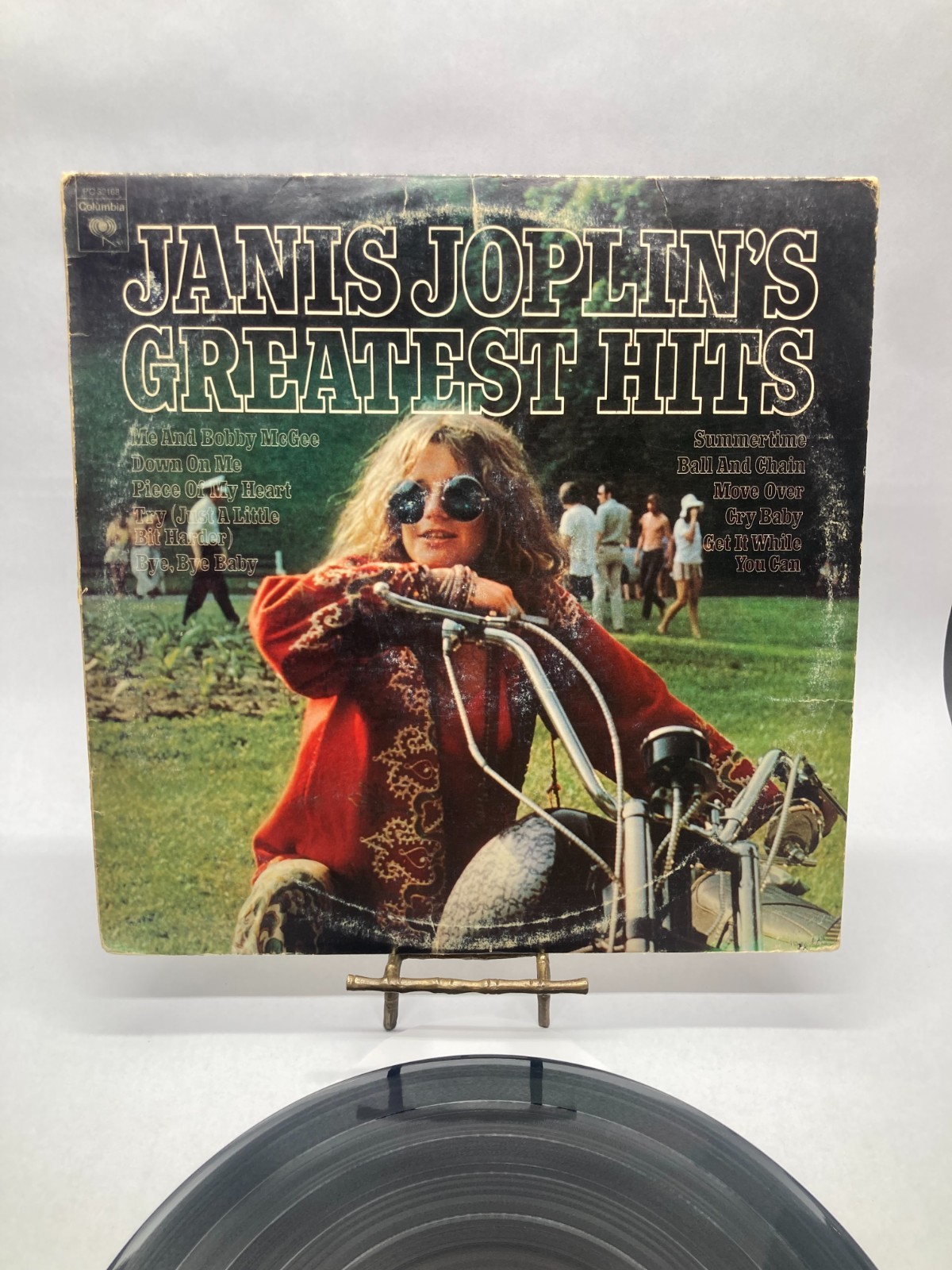 Janis Joplin’s Greatest Hits Vintage Vinyl LP 1973 Columbia Record PC 32168