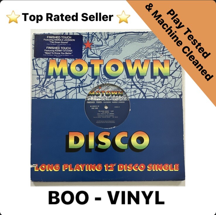 Finished Touch The Down Sound 1979 Motown 12” Vinyl Record Soul Disco Vg+ / Vg+