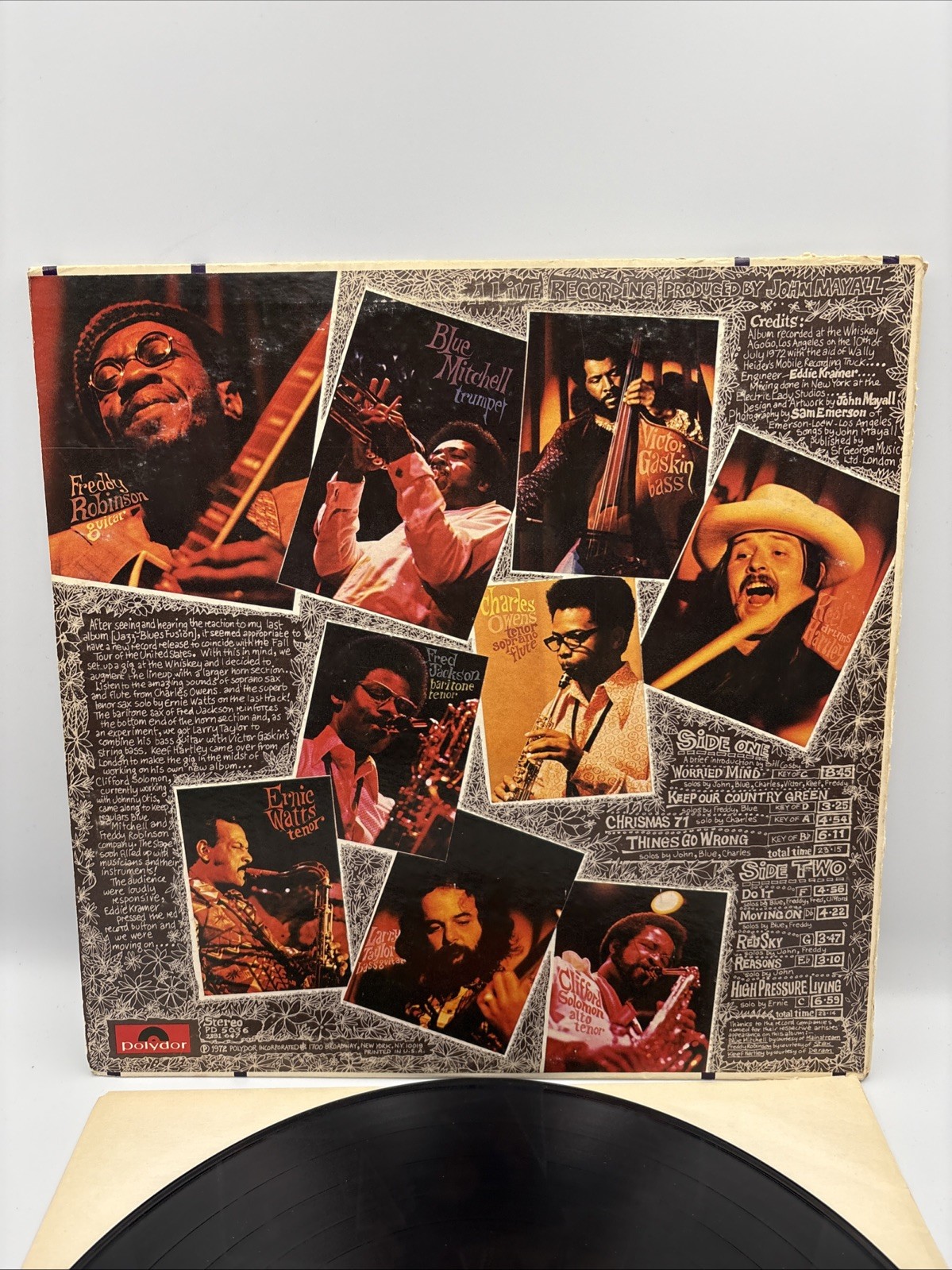 John Mayall, Moving On, Polydor Records PD 5036, 1972, Electric Blues, Fusion-VG