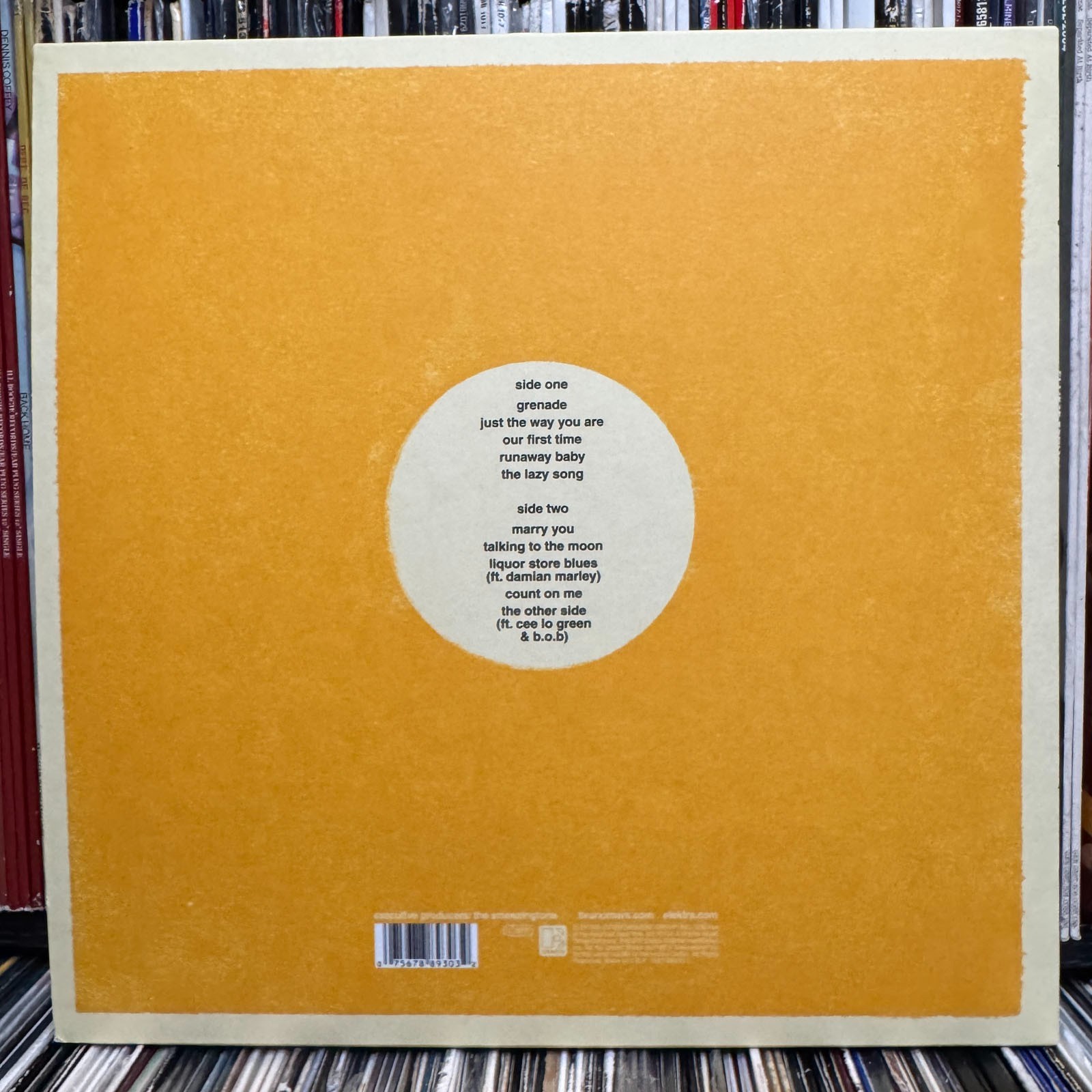 BRUNO MARS – DOO-WOPS & HOOLIGANS (NEON YELLOW VINYL LP) 2010 RARE 075678893032