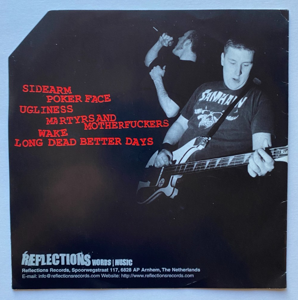 The Control 2001 sidearm & 2003 Give-Ups I taught 7″ 45 HARDCORE Punk vinyl LOT