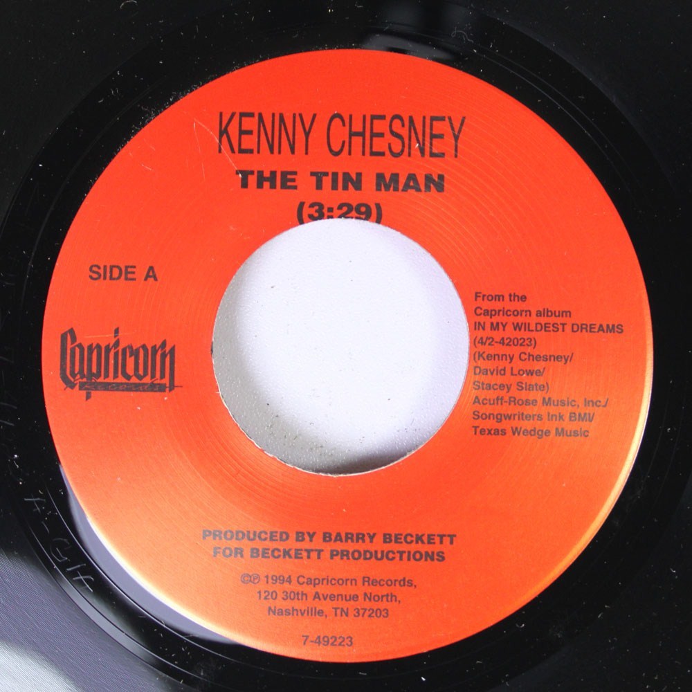 Country 45 Kenny Chesney – The Tin Man / I Finally Found Somebody On Capricorn