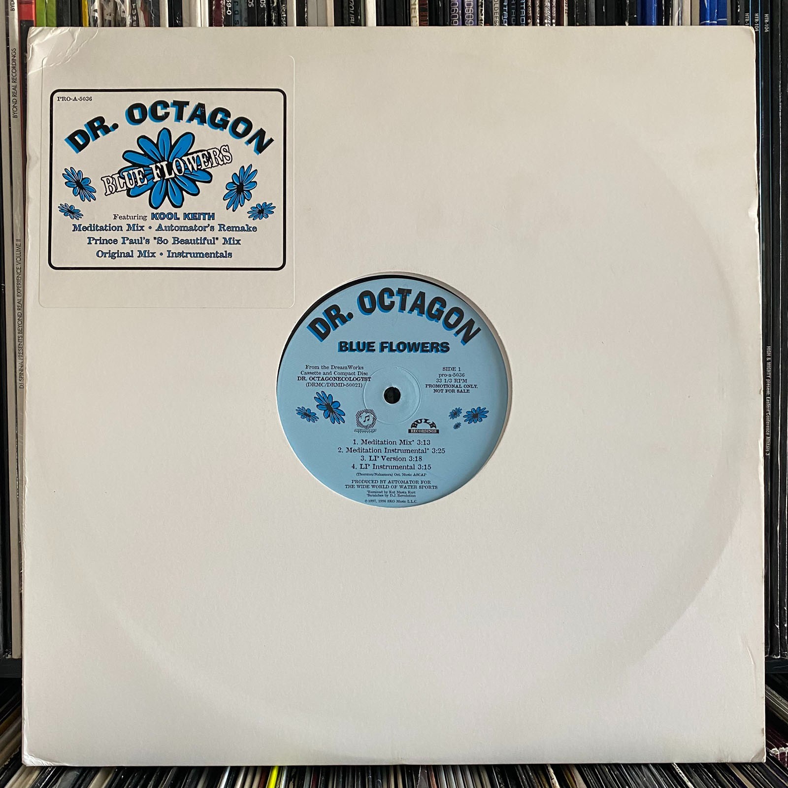 DR. OCTAGON – BLUE FLOWERS (+REMIXES) (12″) 1997 RARE!! KOOL KEITH + AUTOMATOR