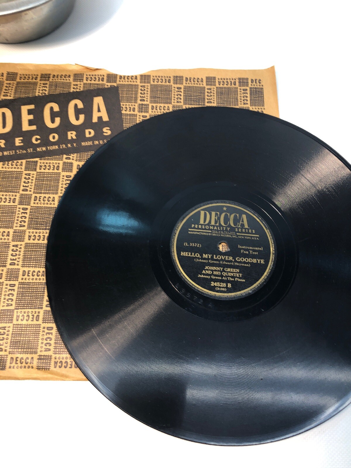 Johnny Green And His Quintet 78 Decca Hello My Lover Goodbye Serenade For A New