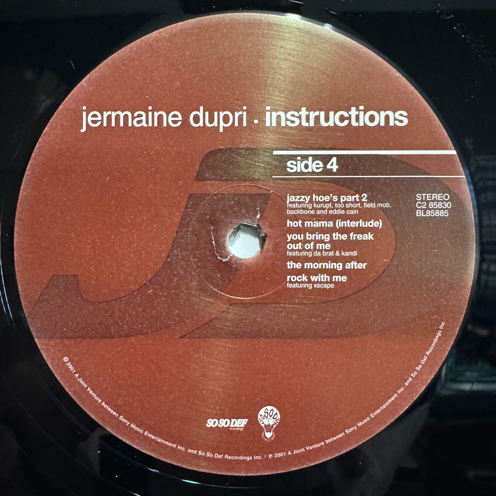JERMAINE DUPRI – INSTRUCTIONS (VINYL 2LP) 2001!!! RARE!!! LUDACRIS + CLIPSE