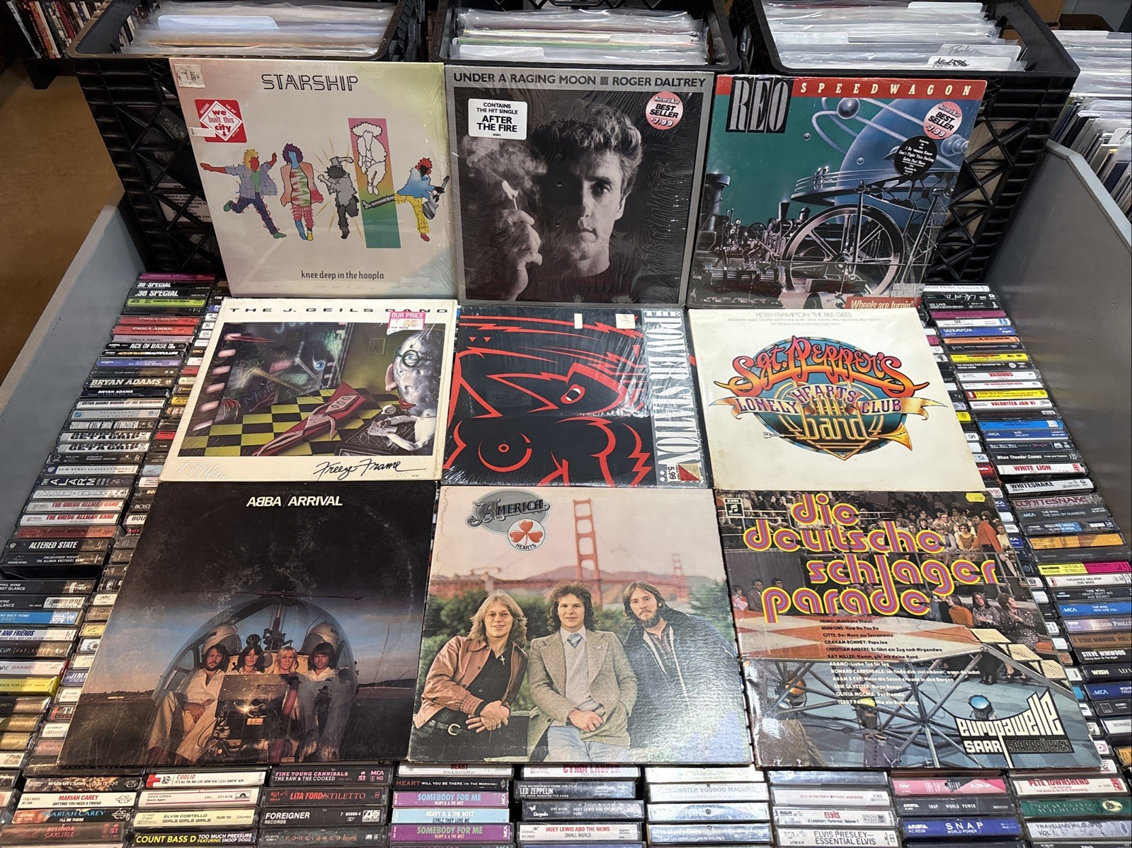 Rock / Pop 9x VINYL LP RECORD ALBUM LOT VG/VG+