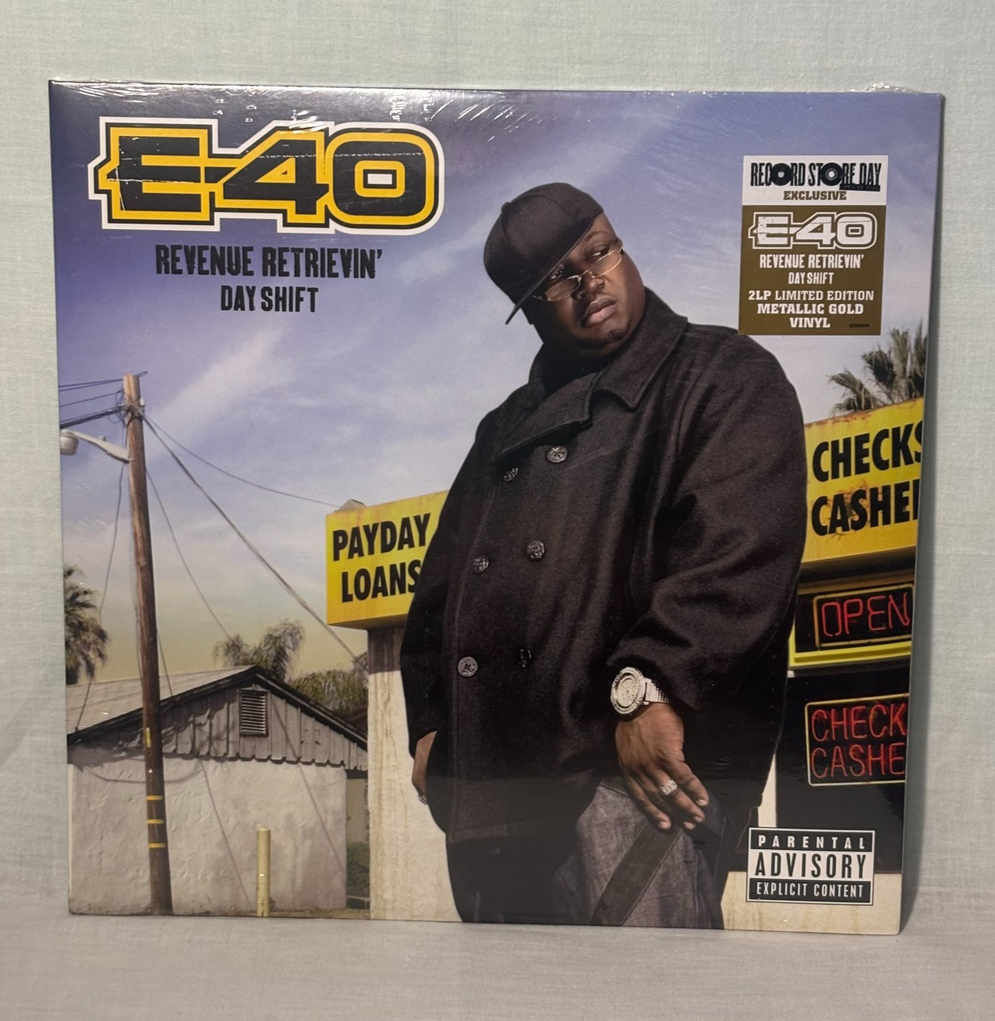 E-40 2023 Record Store Day Exclusive Revenue Retrievin’ Day Shift Gold Vinyl