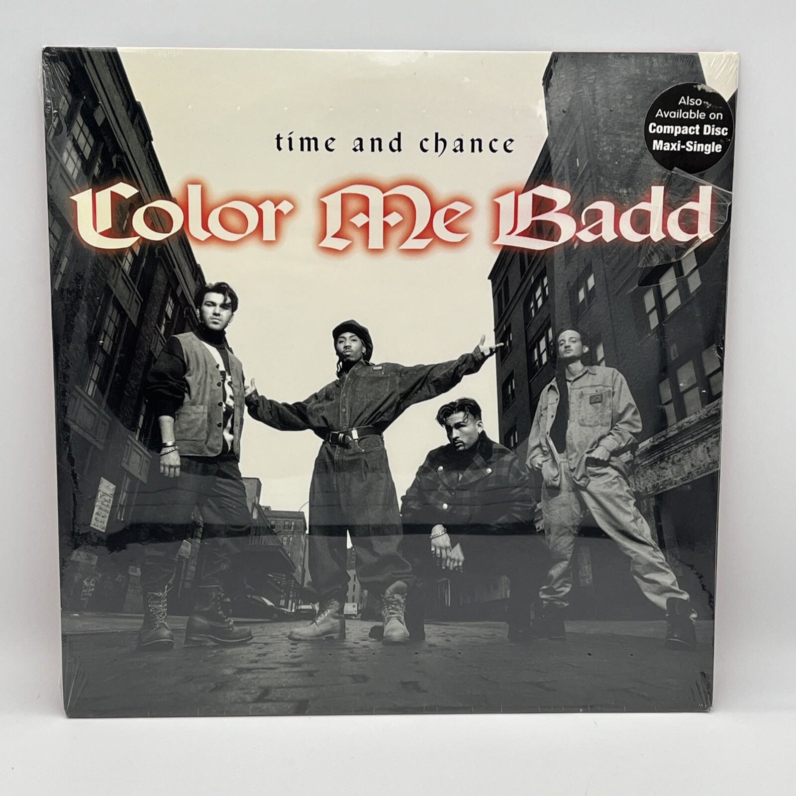 New Sealed – Color Me Badd – Time and Chance ORIG US 12″ MAXI 1993 Torn Plastic