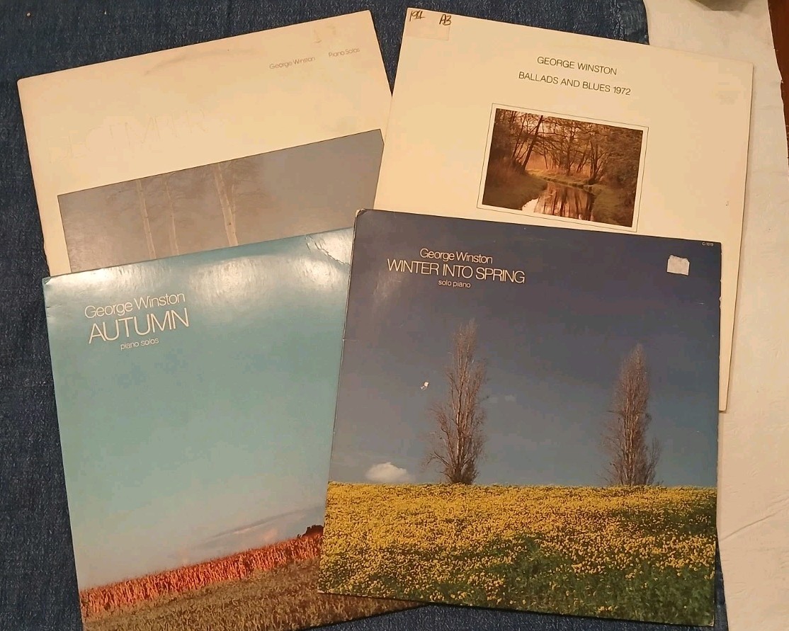 Lot 4 LP GEORGE WINSTON December Autumn Winter Into Spring Ballads & Blues