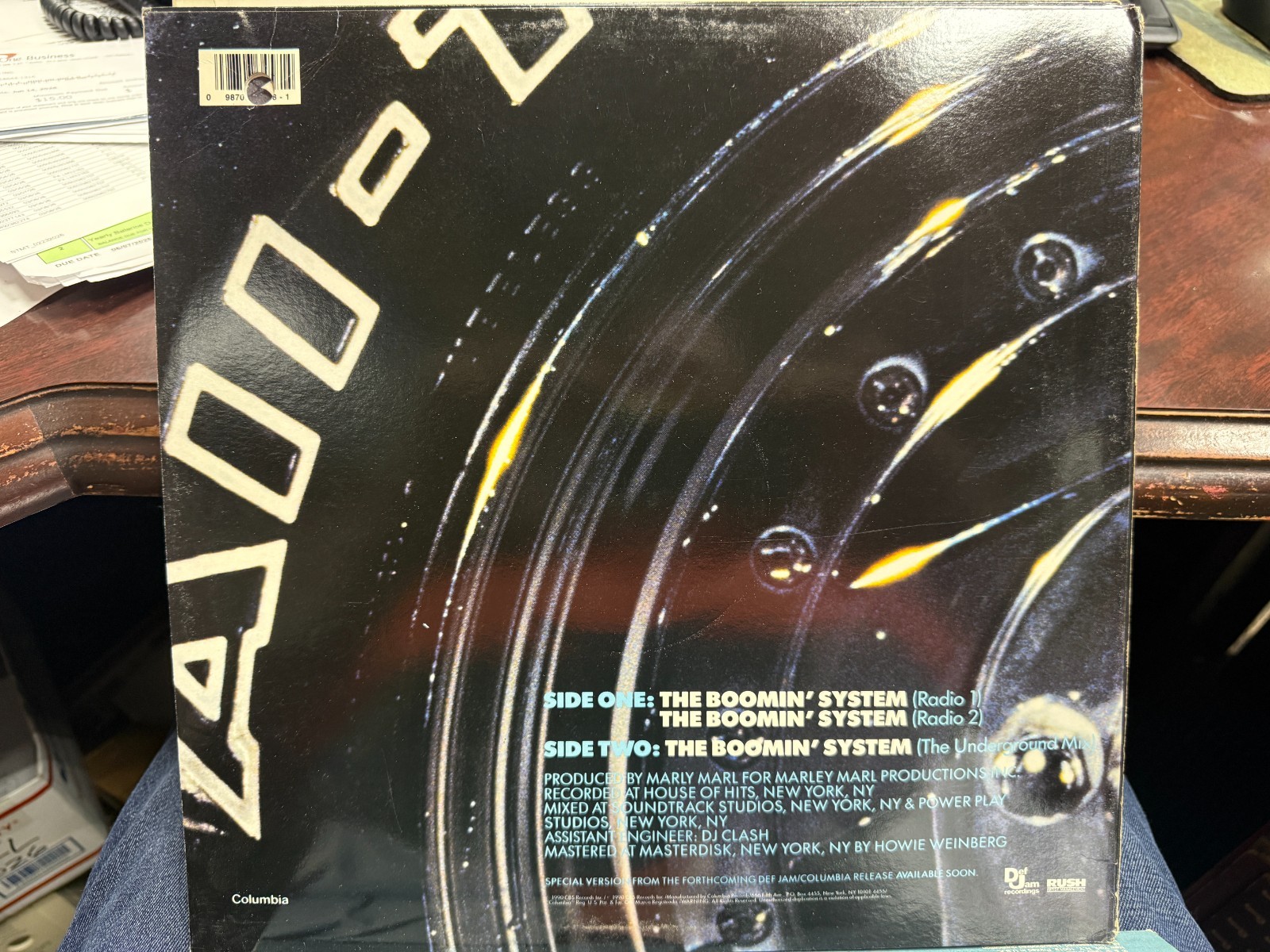 LL Cool J The Boomin System 12” 1990 DEF JAM 73458 Hip Hop DJ PROMO UNPLAYED