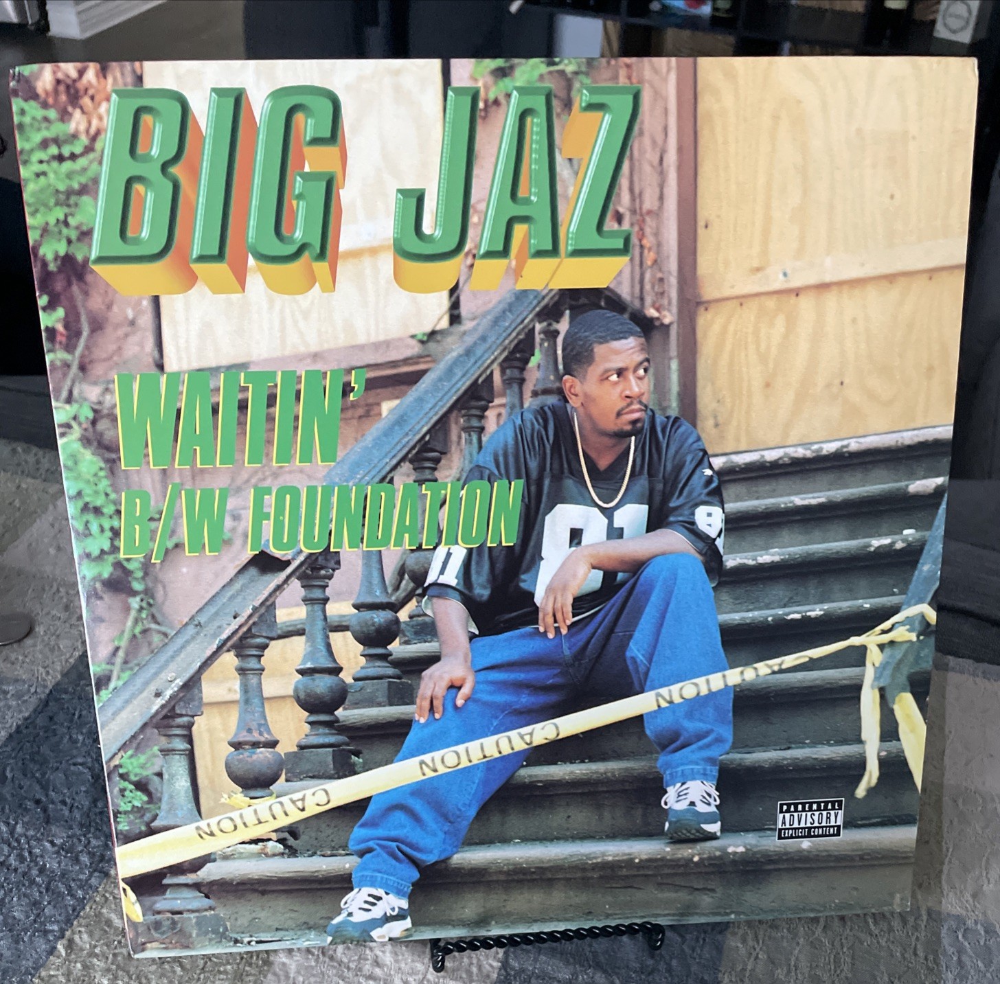 Big Jaz Waitin / Foundation 12” Vinyl Record Jay-Z Sauce Money 1996