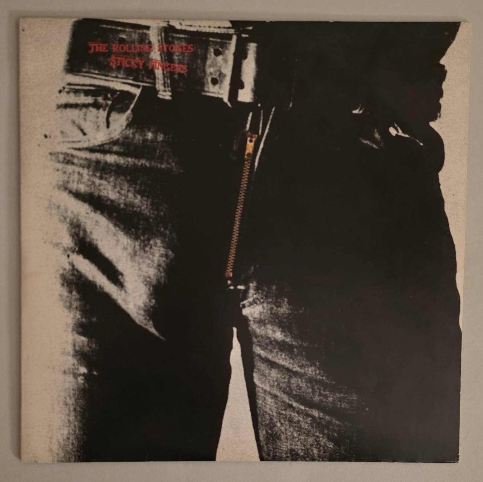 The Rolling Stones Sticky Fingers Vinyl LP Record VG+ W/ Insert RARE PRESS!