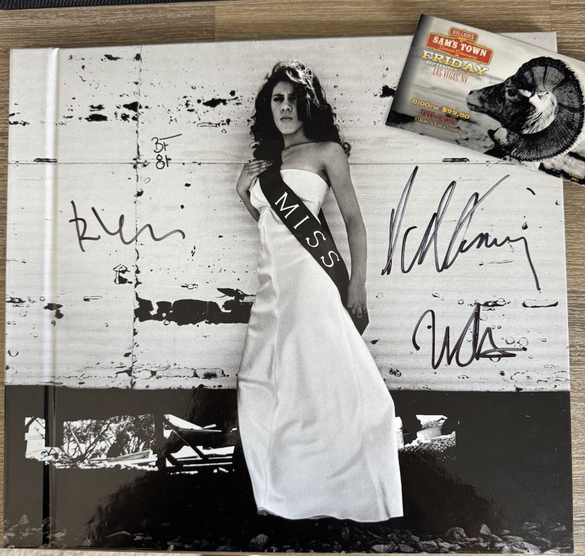 The Killers Sam’s Town Decennial Extravaganza Vinyl Record SIGNED + Ticket