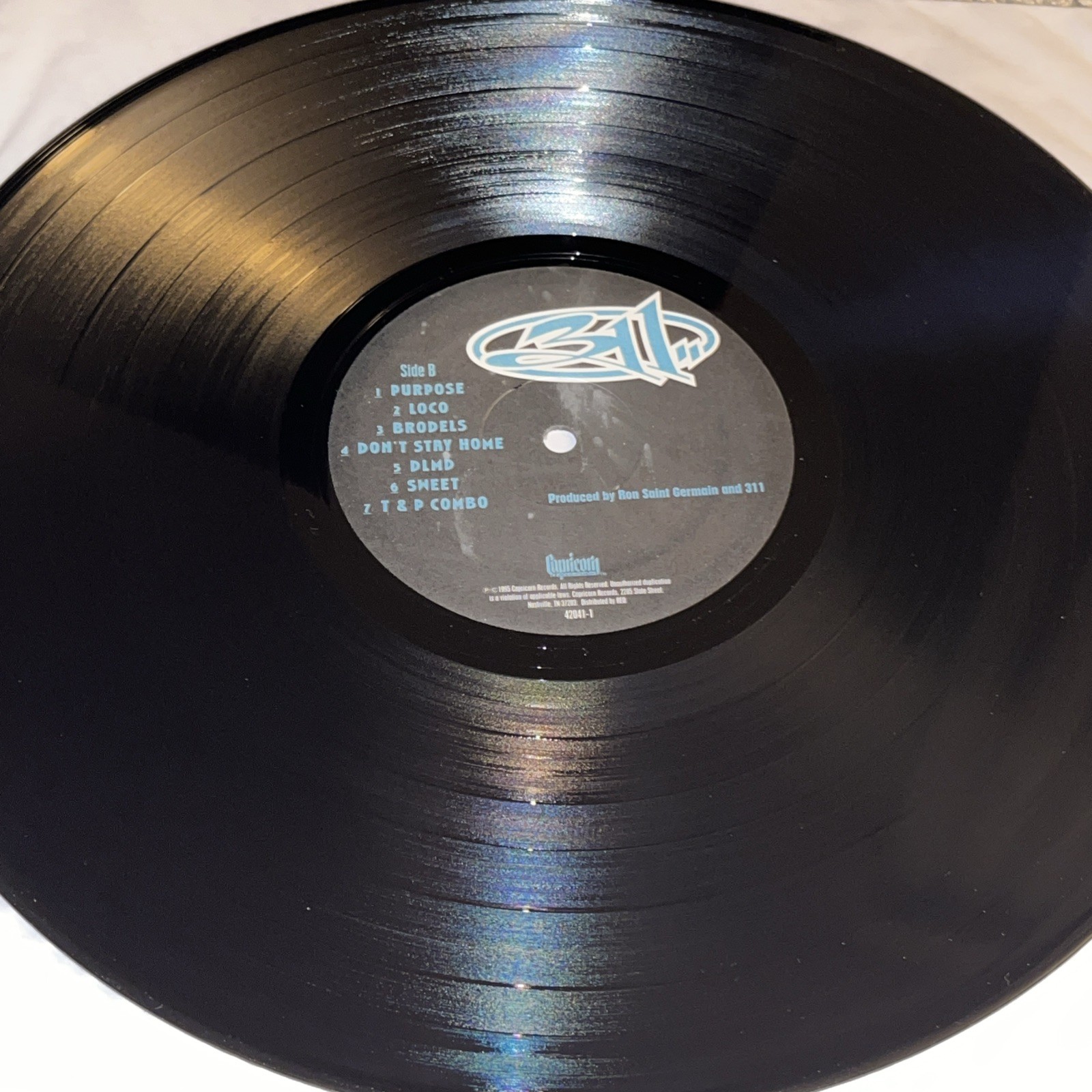 311 – Self Titled – 1995 Capricorn Records Promo – EX Vinyl LP – 42041-1