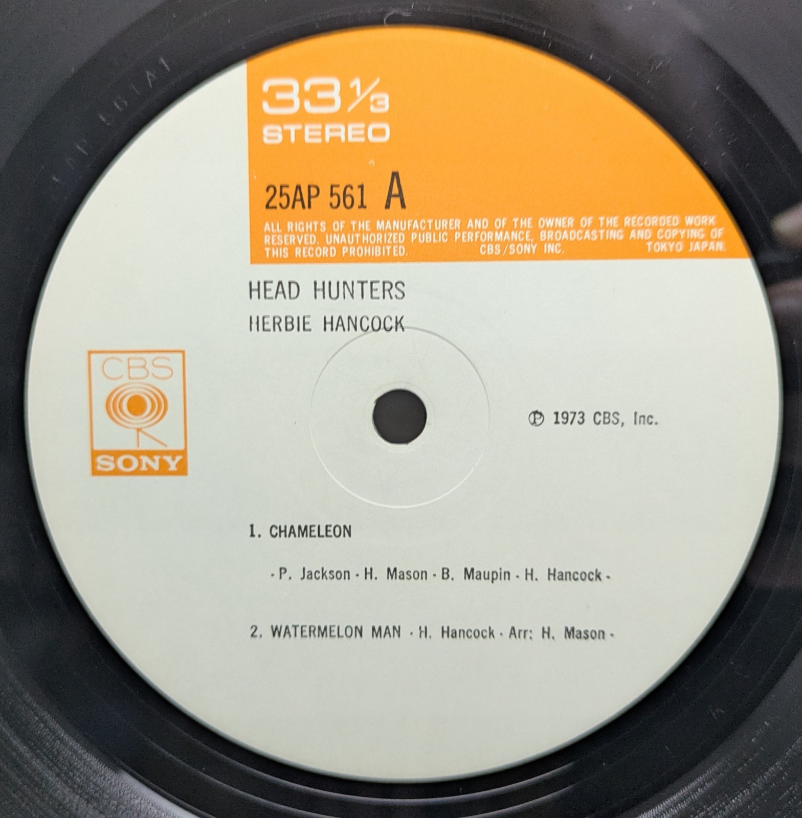Herbie Hancock – Head Hunters / Japan 1977 LP Record Former Rental