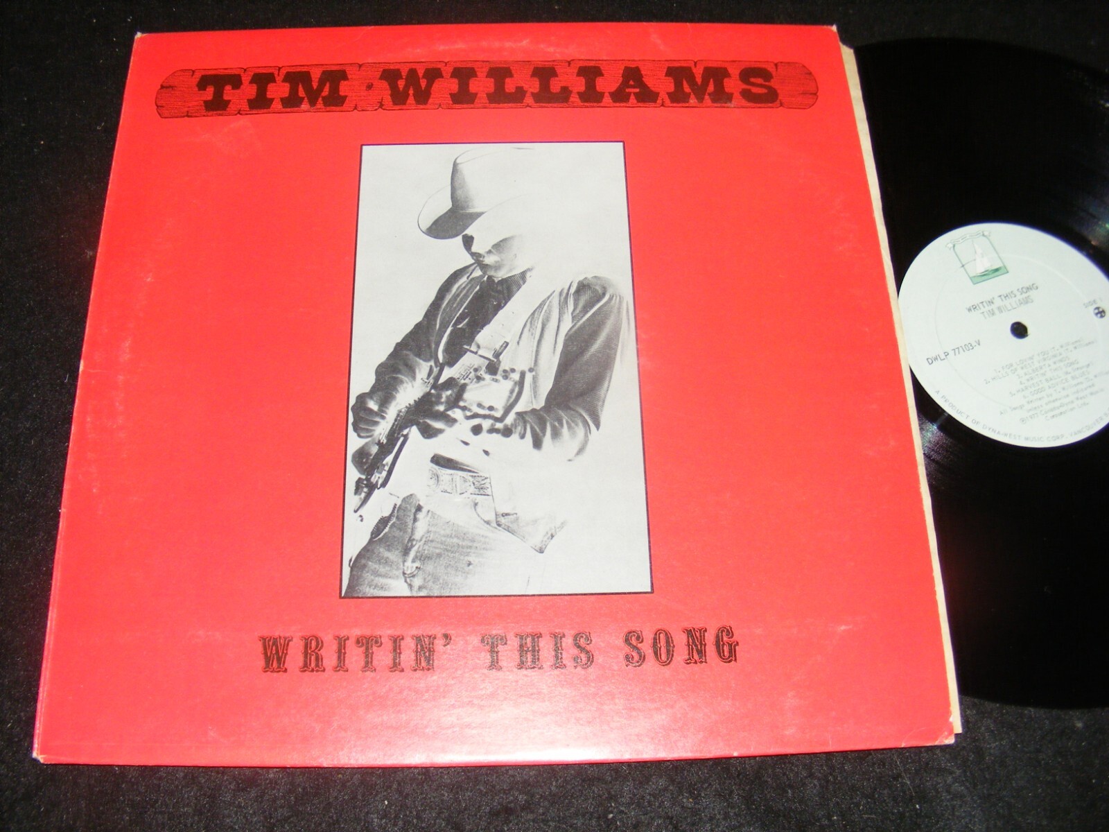 1977 Made in Canada Private LP TIM WILLIAMS Country Writin’ This Song DYNA-WEST