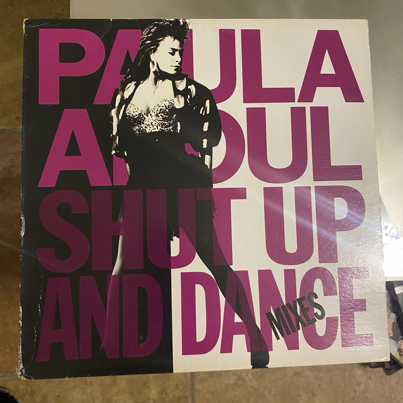 Paula Abdul Shut Up And Dance Vinyl Record 1990 Rare Purple Mixes Remix Pop R&B