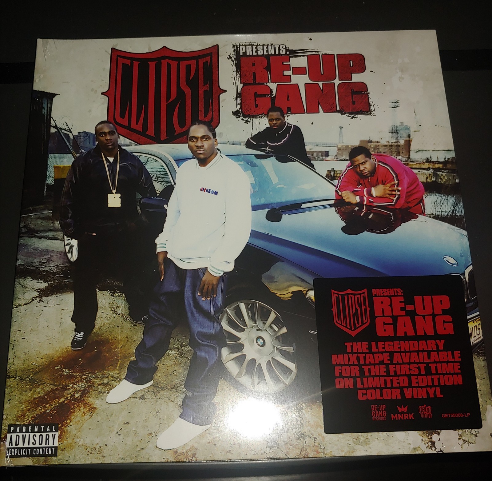 Clipse Presents Re-Up Gang Colored LP Get On Down Exclusive Red White Vinyl