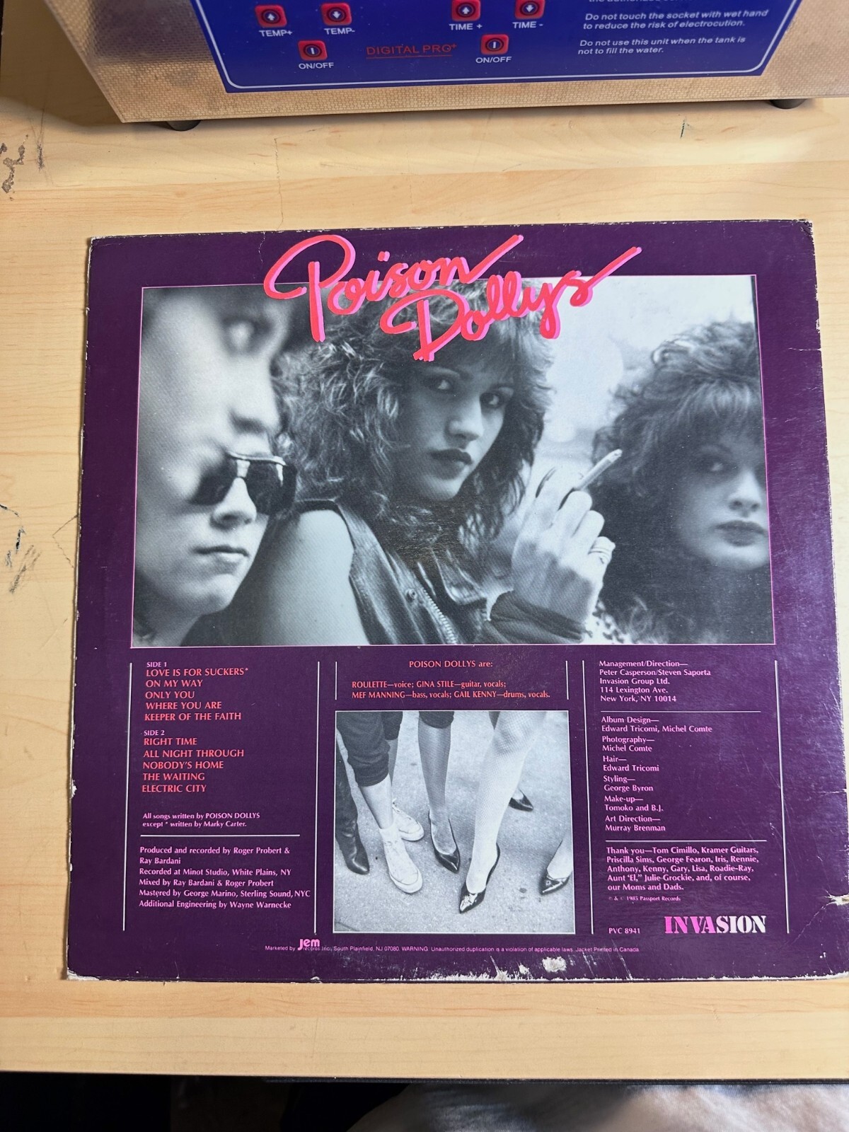 Poison Dollys – SELF-TITLED – Invasion Records (PVC-8941) LP 33 Vinyl NM/EX