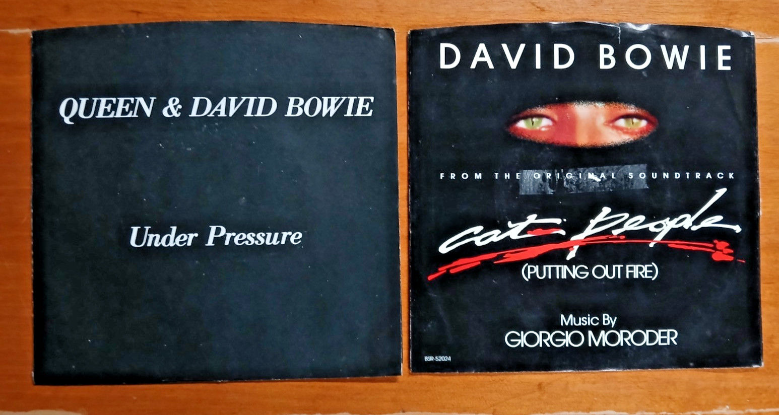 Queen & David Bowie Under Pressure – David Bowie Cat People – 45 RPM Vinyl Promo