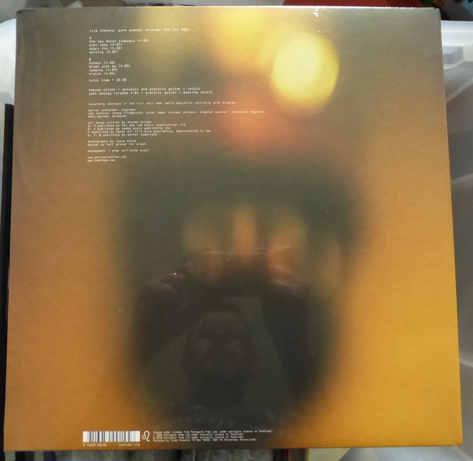 Porcupine Tree – We Lost The Skyline – Orange Vinyl lp 2008 Sealed/New