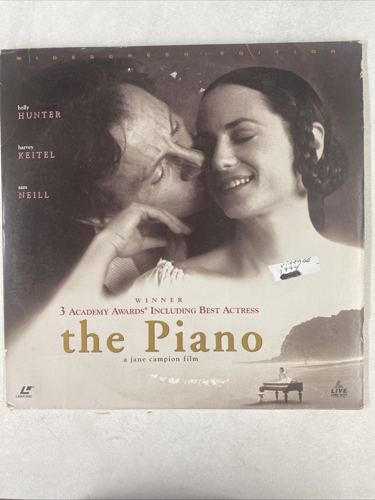 “The Piano” Widescreen Edition Laserdisc LD – Holly Hunter Harvey Keitel 2-disc