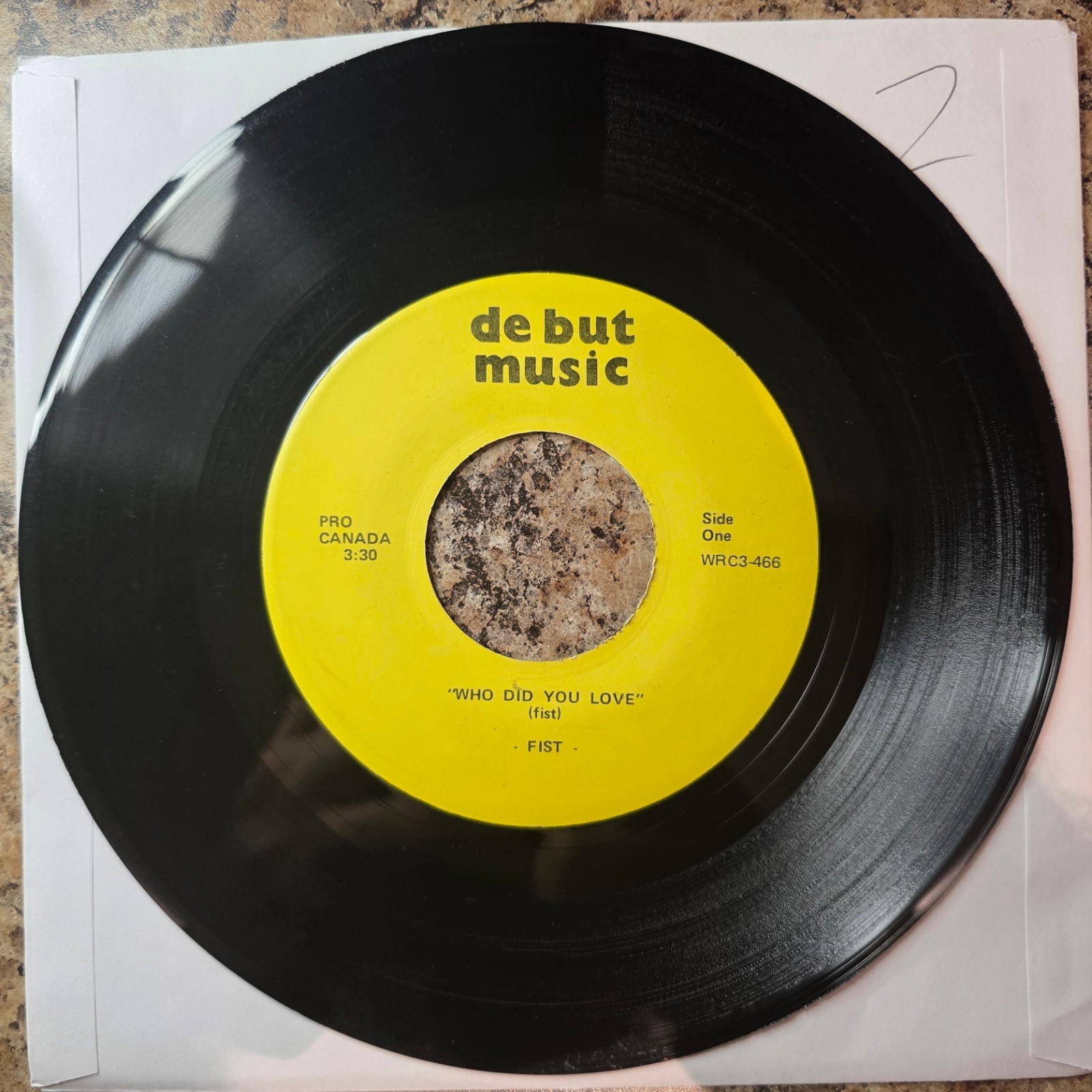 FIST-Who Did You Love/Fall Rare Private Press Prog Rock 1978 Ottawa 7″ Single